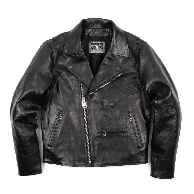 Mooch Moto Jacket Maryam Tannery Black Magic Horsehide V2 sold by Freenote Cloth