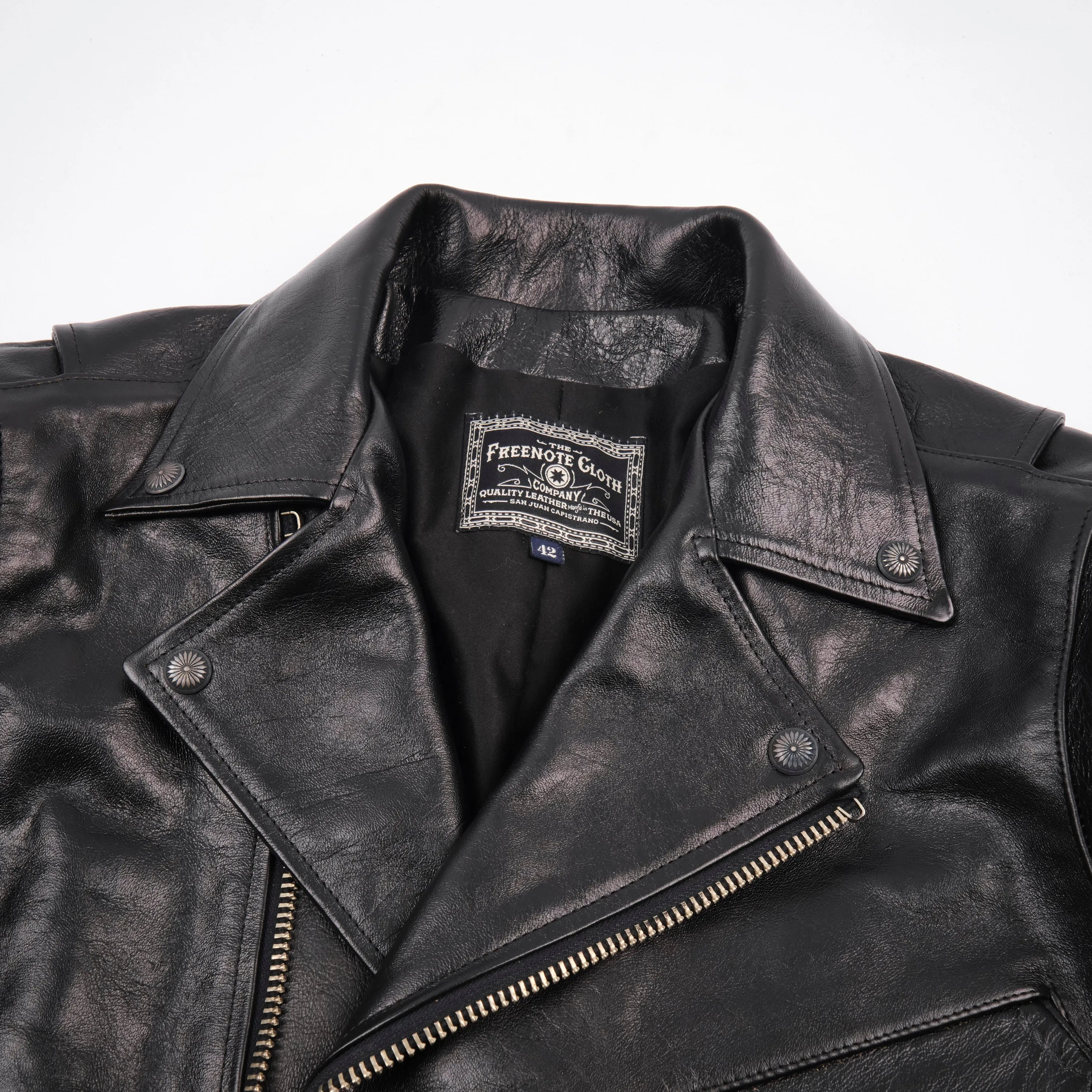 Mooch Moto Jacket Maryam Tannery Black Magic Horsehide V2 sold by Freenote Cloth product image thumbnail 2