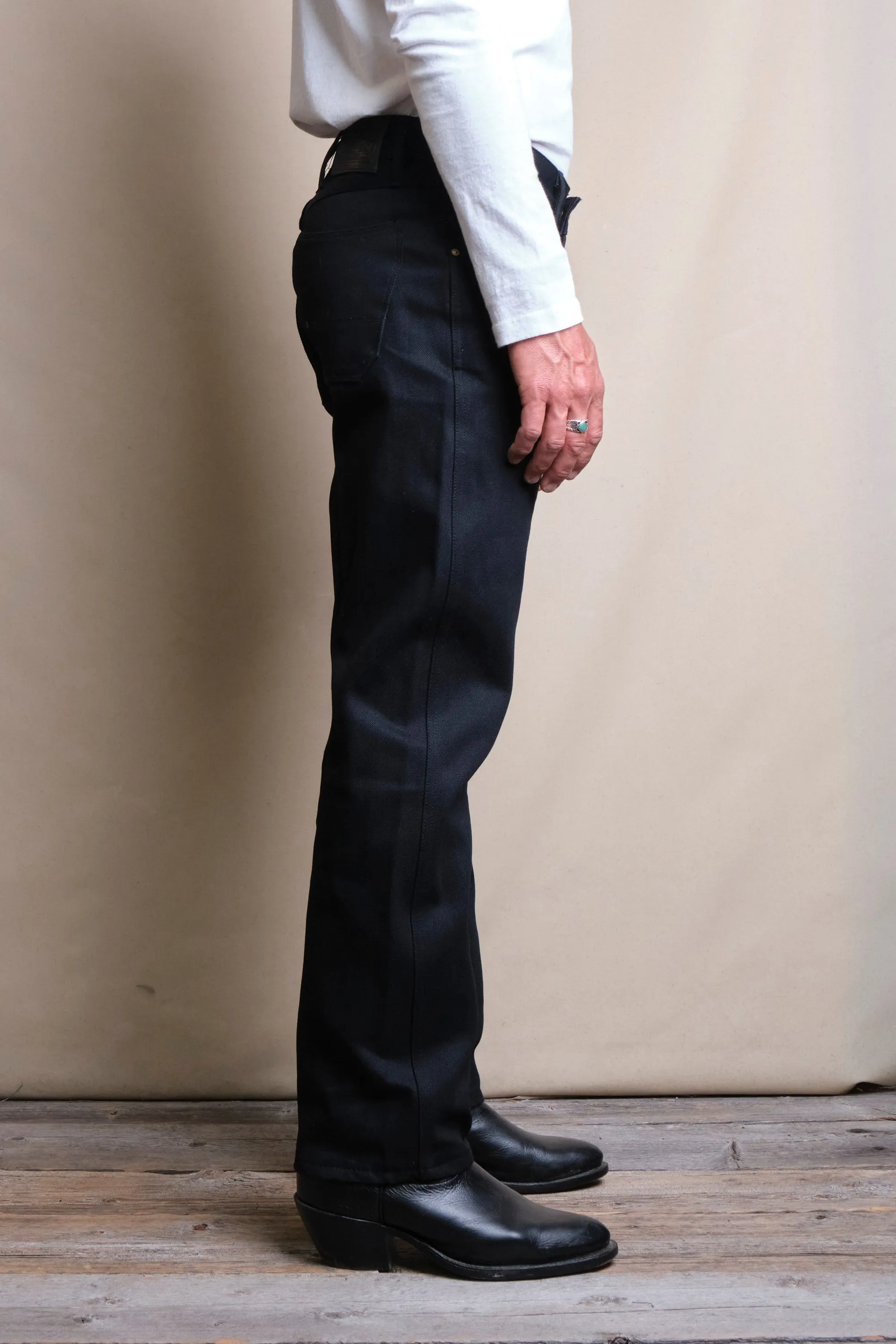 Wilkes Western 14 Ounce Black Denim sold by Freenote Cloth product image thumbnail 4