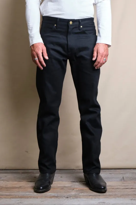 Wilkes Western 14 Ounce Black Denim sold by Freenote Cloth