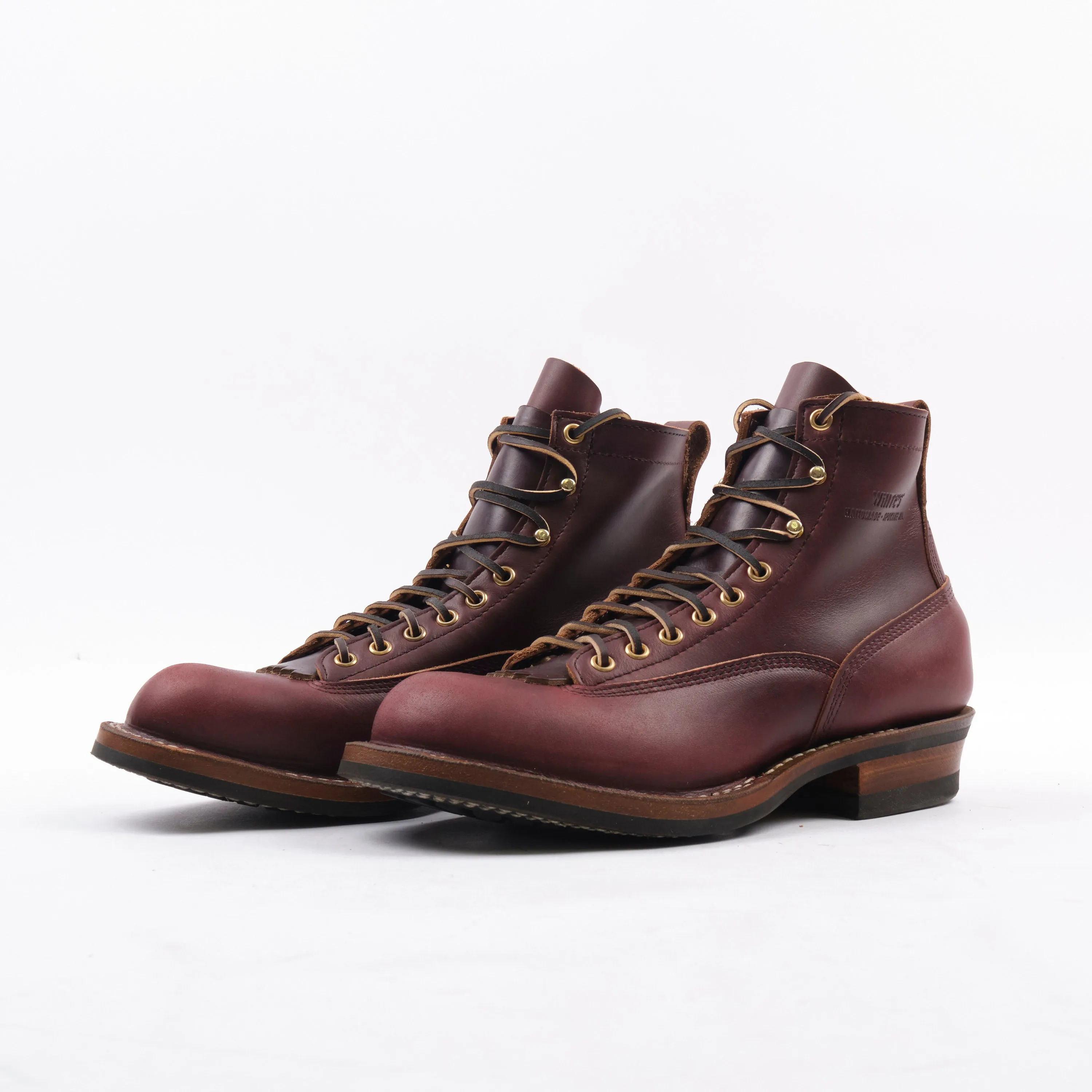 FREENOTE CLOTH X WHITE'S BOOTS - 9338 LAST CUTTER BOOT - SEIDEL DOUBLE SHOT BURGUNDY sold by Freenote Cloth