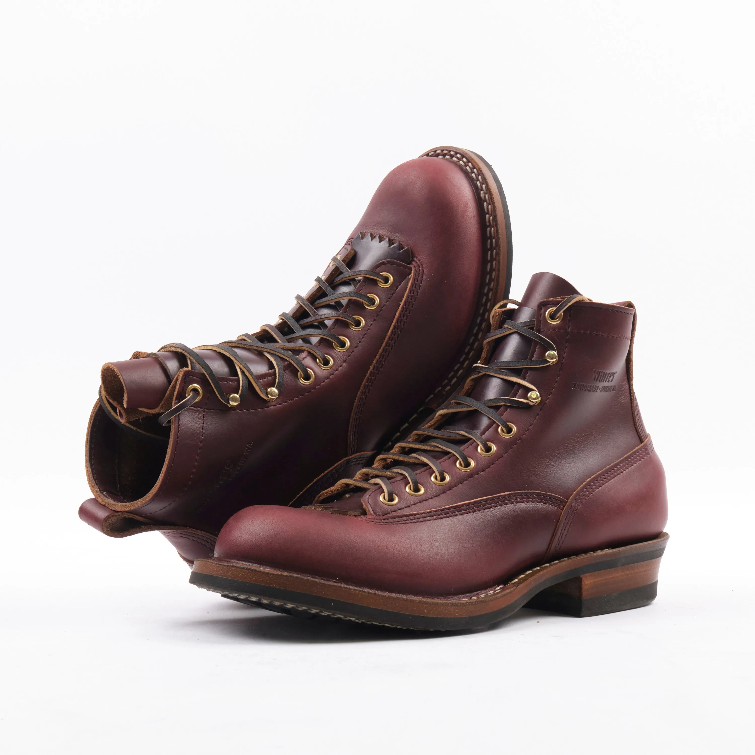 FREENOTE CLOTH X WHITE'S BOOTS - 9338 LAST CUTTER BOOT - SEIDEL DOUBLE SHOT BURGUNDY sold by Freenote Cloth product image thumbnail 2