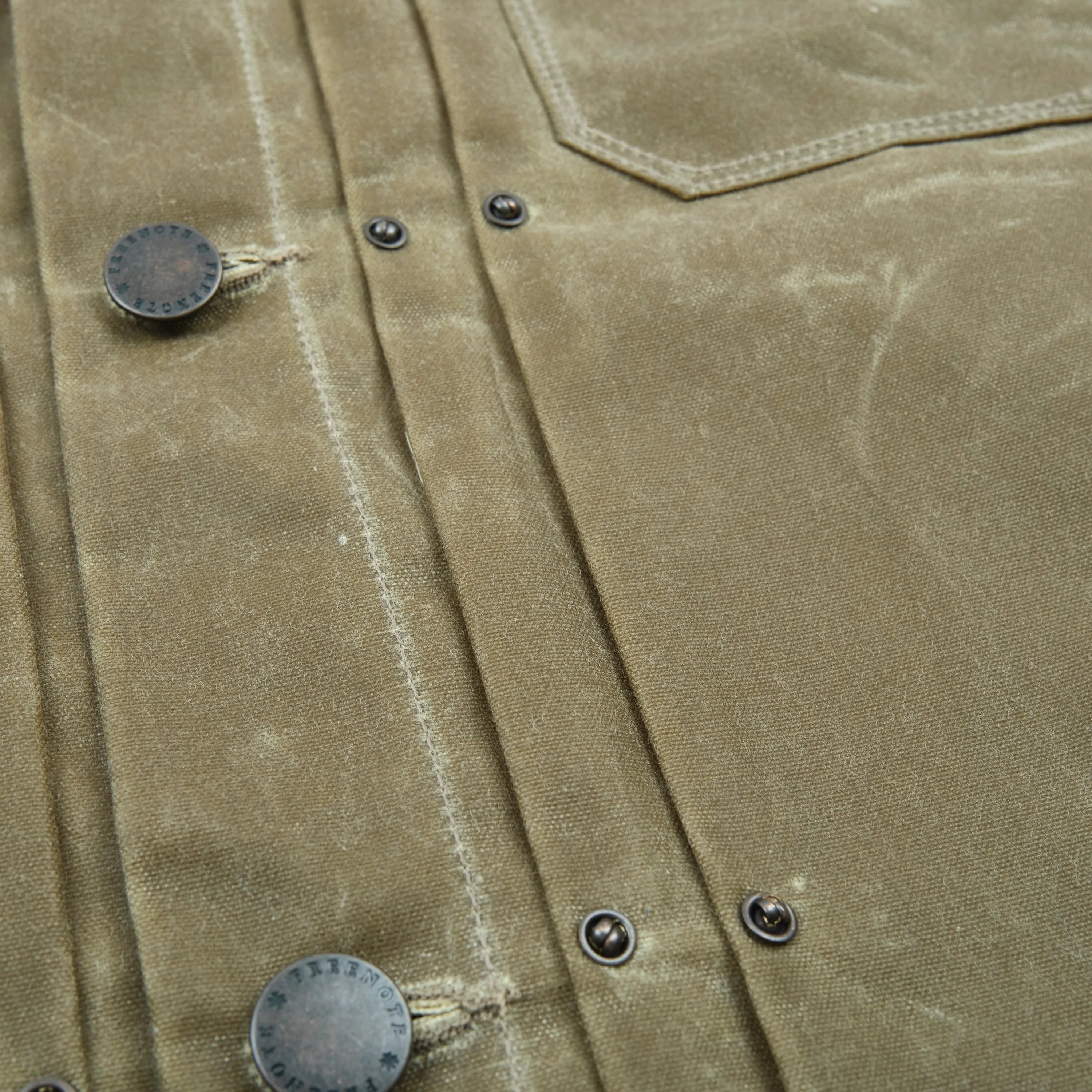 Riders Jacket Waxed Canvas Tobacco Purple Interior sold by Freenote Cloth product image thumbnail 5