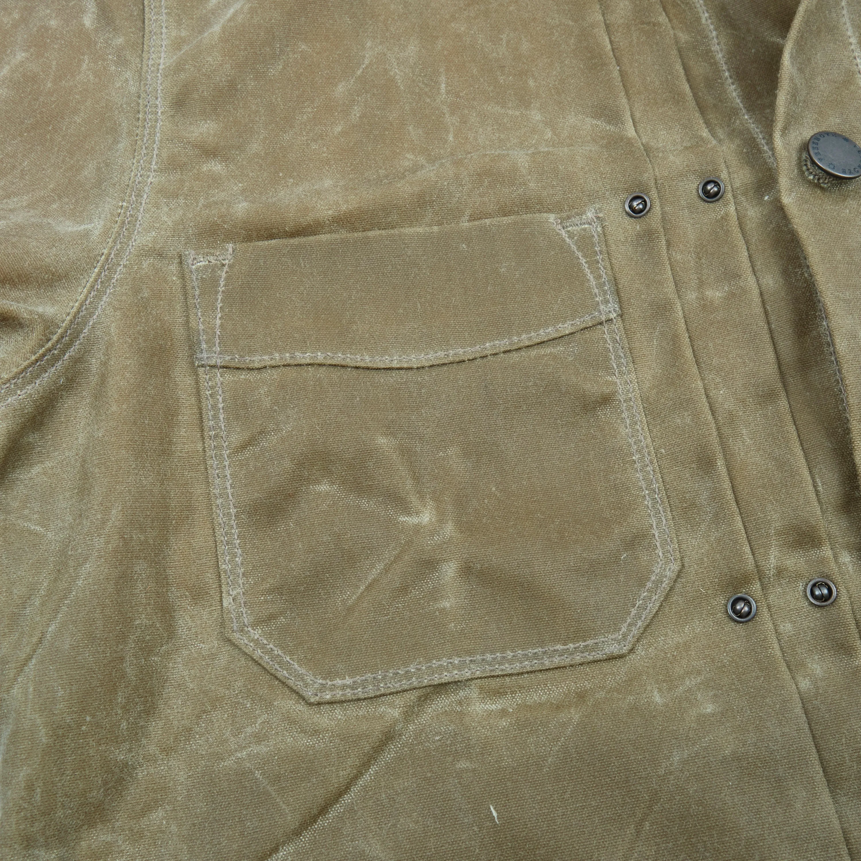 Riders Jacket Waxed Canvas Tobacco Purple Interior sold by Freenote Cloth product image thumbnail 3