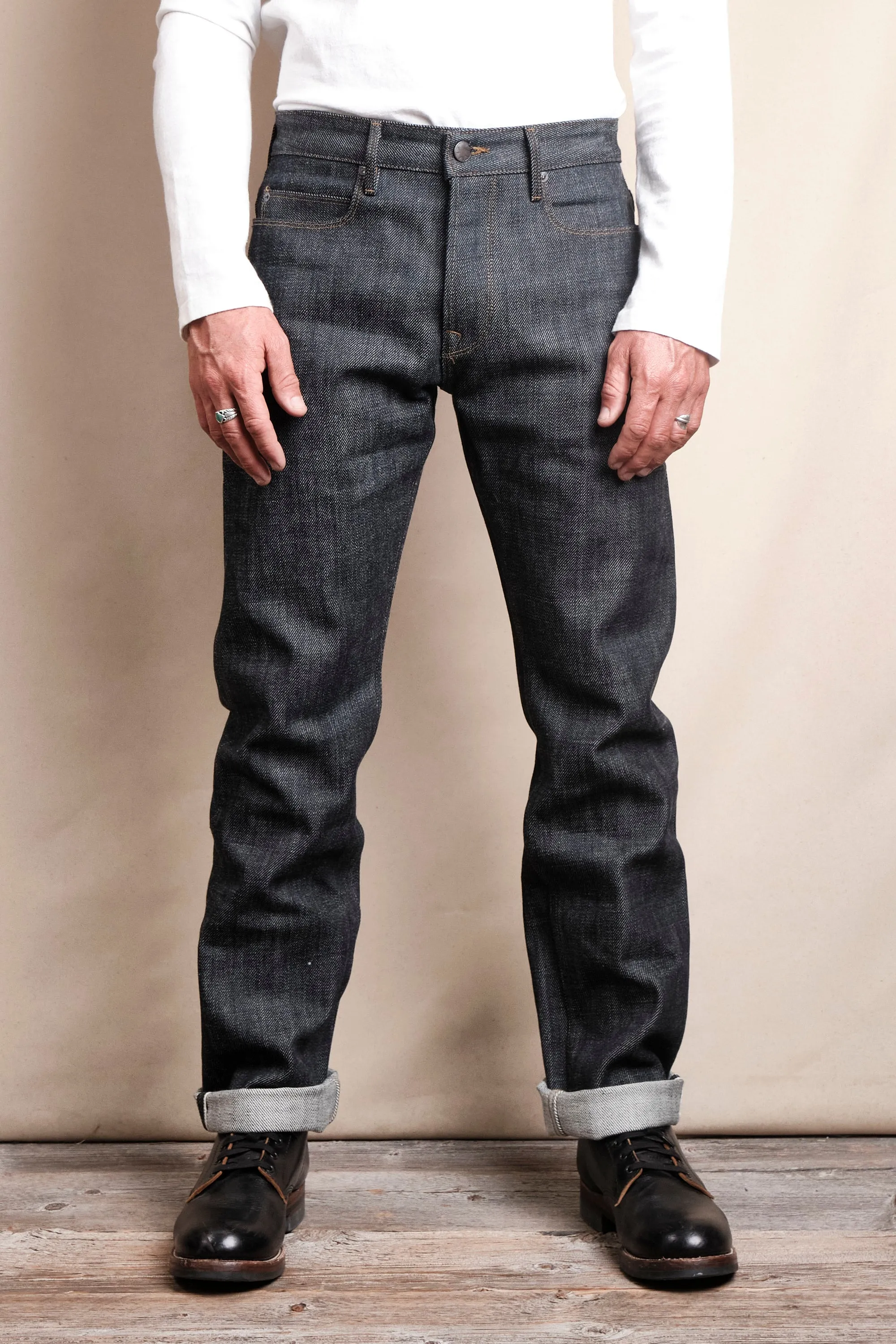 Trabuco Classic Straight 20 Ounce Indigo Denim sold by Freenote Cloth