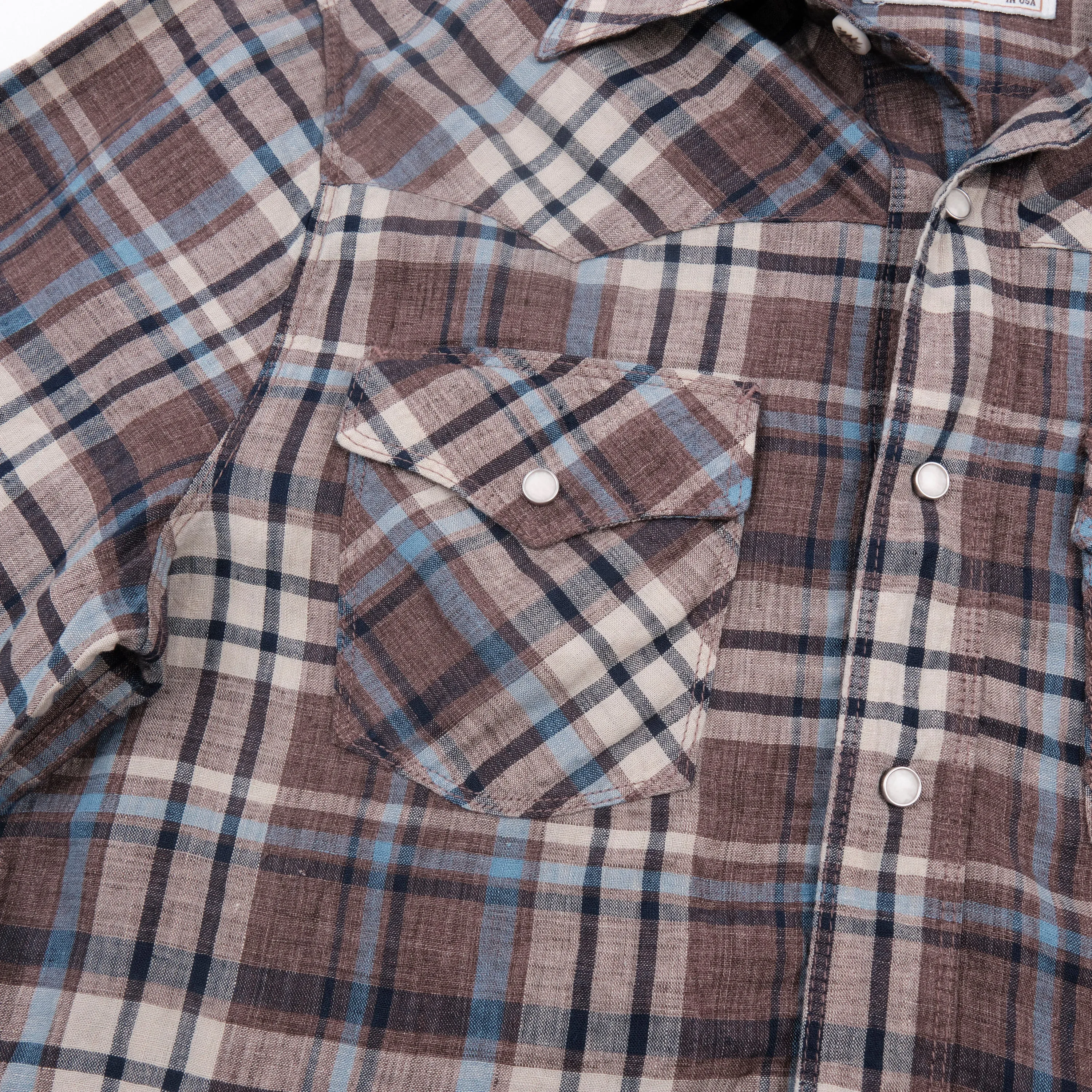 Western Scout Pheasant Brown Plaid sold by Freenote Cloth product image thumbnail 5