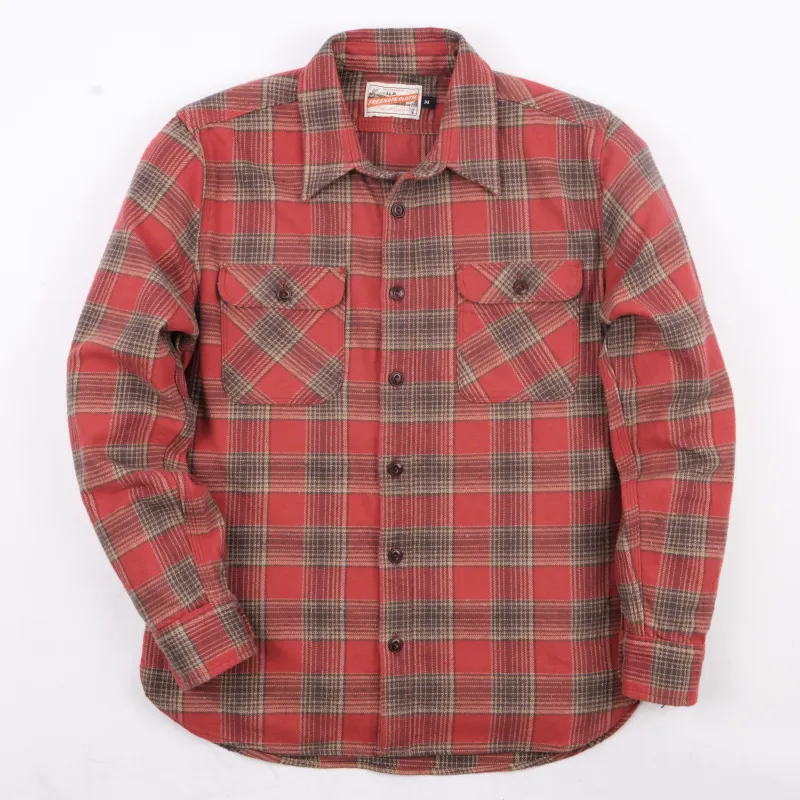 Jepson Dusty Red Plaid sold by Freenote Cloth
