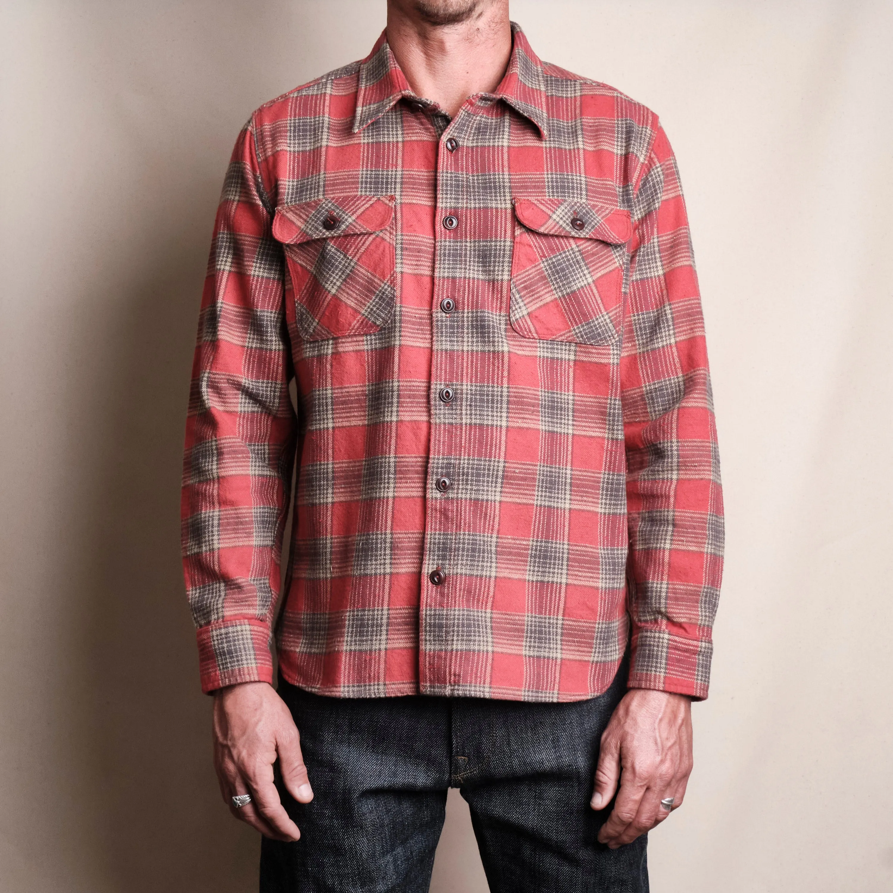 Jepson Dusty Red Plaid sold by Freenote Cloth product image thumbnail 2