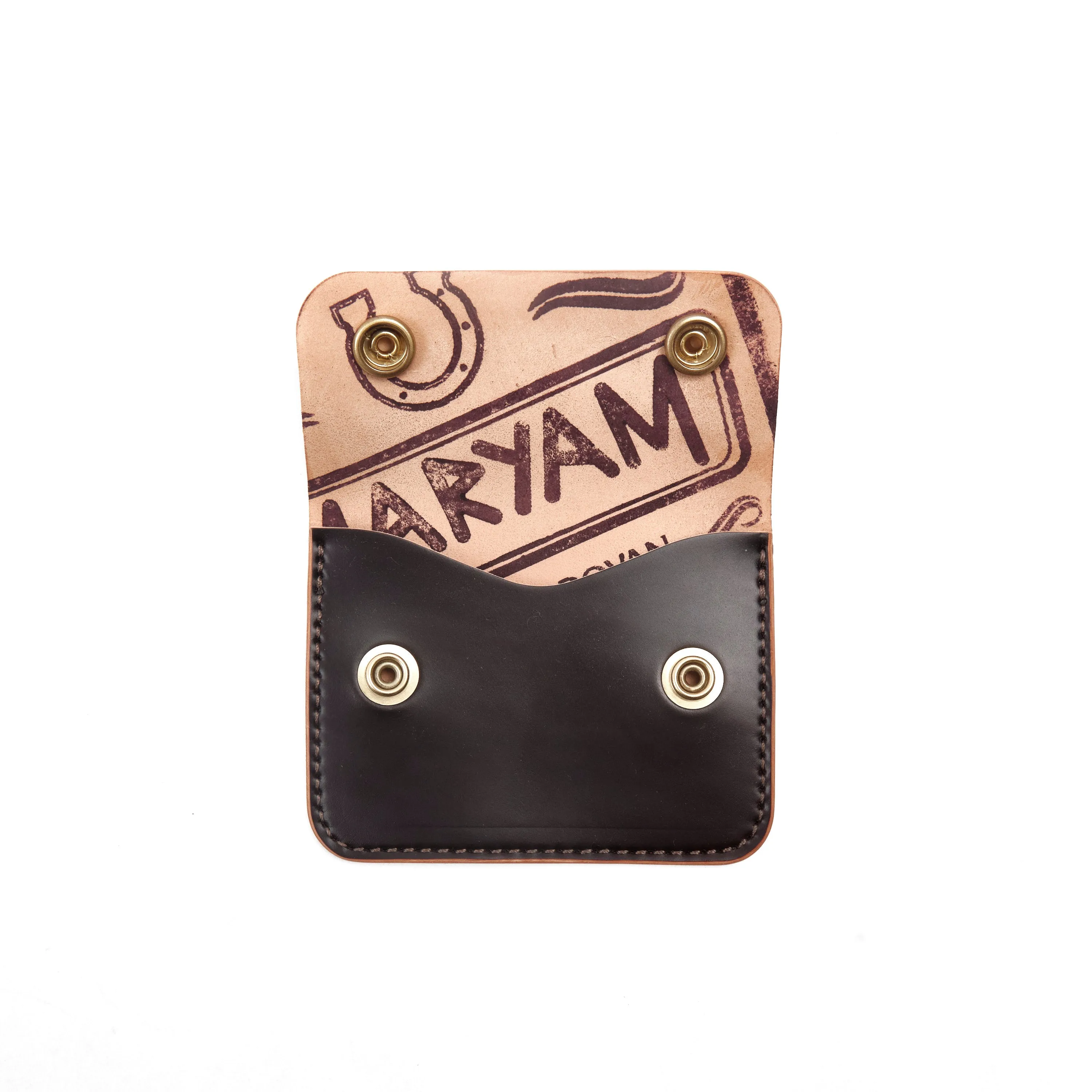 GOLDEN AGE SUPPLY CO. - MARYAM SHELL CORDOVAN BURGUNDY - SMALL TRUCKER WALLET sold by Freenote Cloth product image thumbnail 2