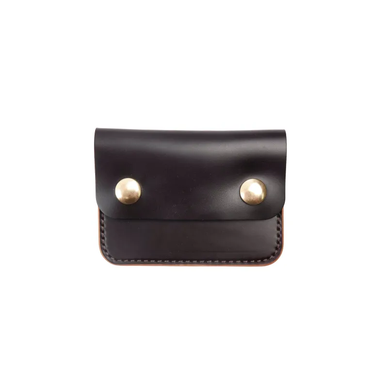 GOLDEN AGE SUPPLY CO. - MARYAM SHELL CORDOVAN BURGUNDY - SMALL TRUCKER WALLET sold by Freenote Cloth