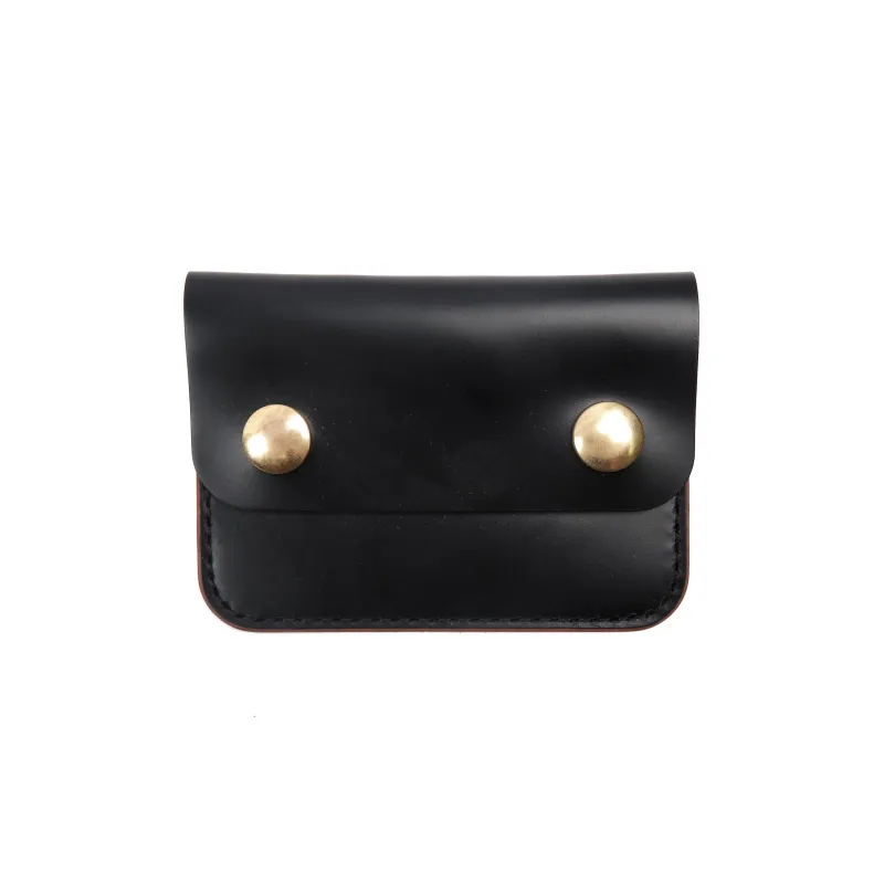 GOLDEN AGE SUPPLY CO. - MARYAM SHELL CORDOVAN NERO - SMALL TRUCKER WALLET sold by Freenote Cloth