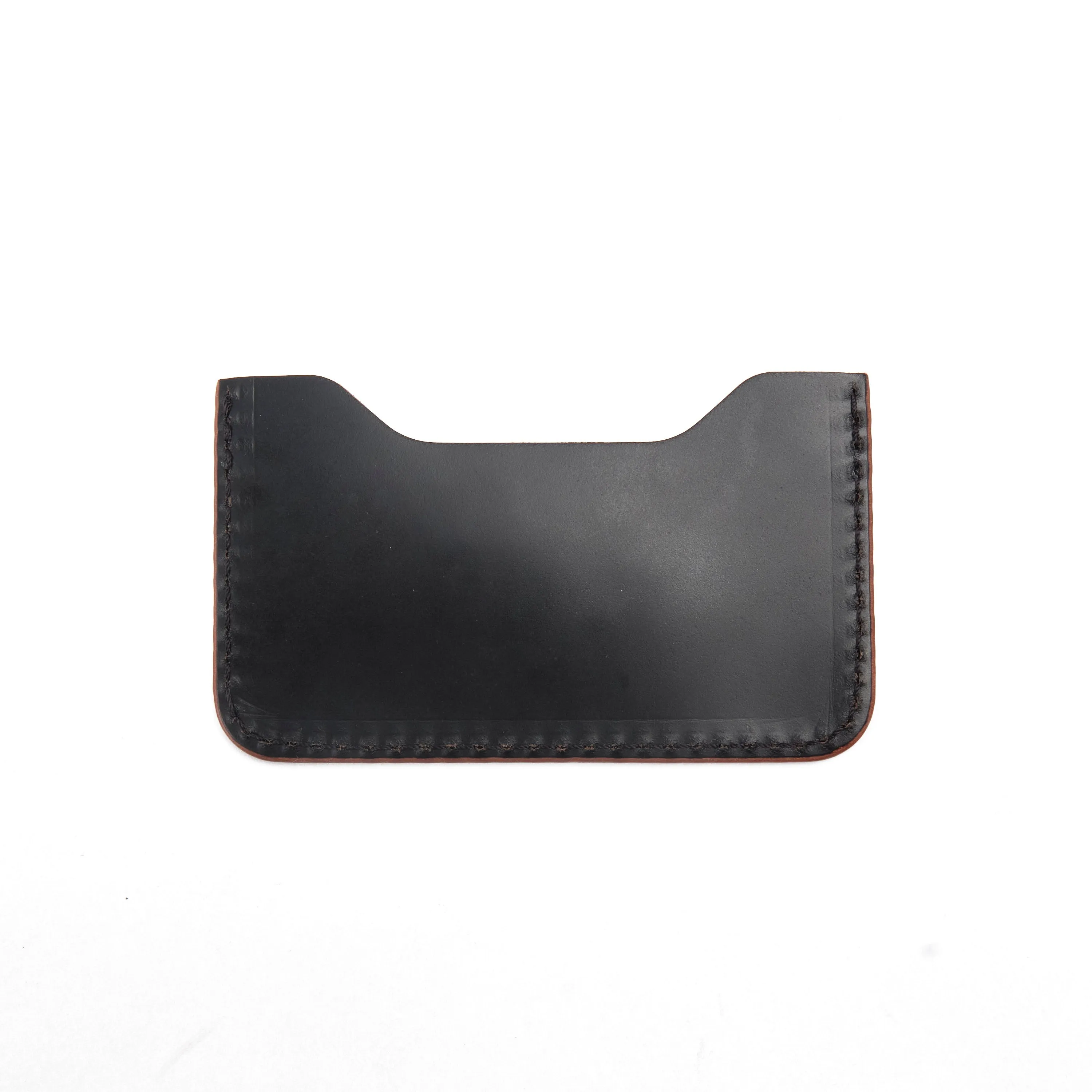 GOLDEN AGE SUPPLY CO. - MARYAM SHELL CORDOVAN NERO - MINIMALIST CARD WALLET sold by Freenote Cloth product image thumbnail 3