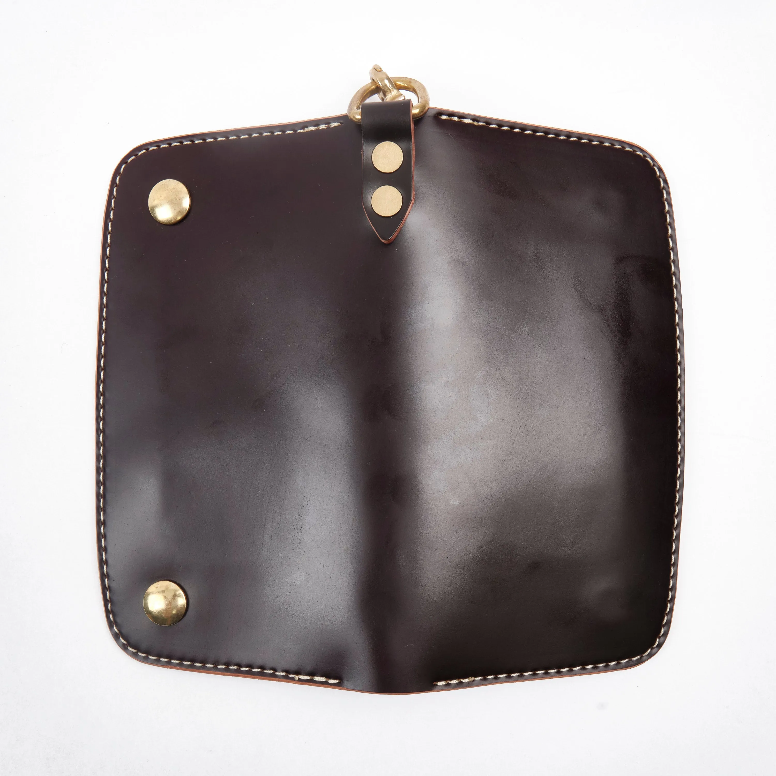 GOLDEN AGE SUPPLY CO. - MARYAM SHELL CORDOVAN BURGUNDY - TRUCKER WALLET sold by Freenote Cloth product image thumbnail 4