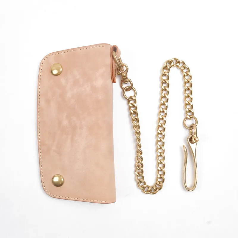 GOLDEN AGE SUPPLY CO. - MARYAM SHELL CORDOVAN UNGLAZED NATURAL - TRUCKER WALLET sold by Freenote Cloth