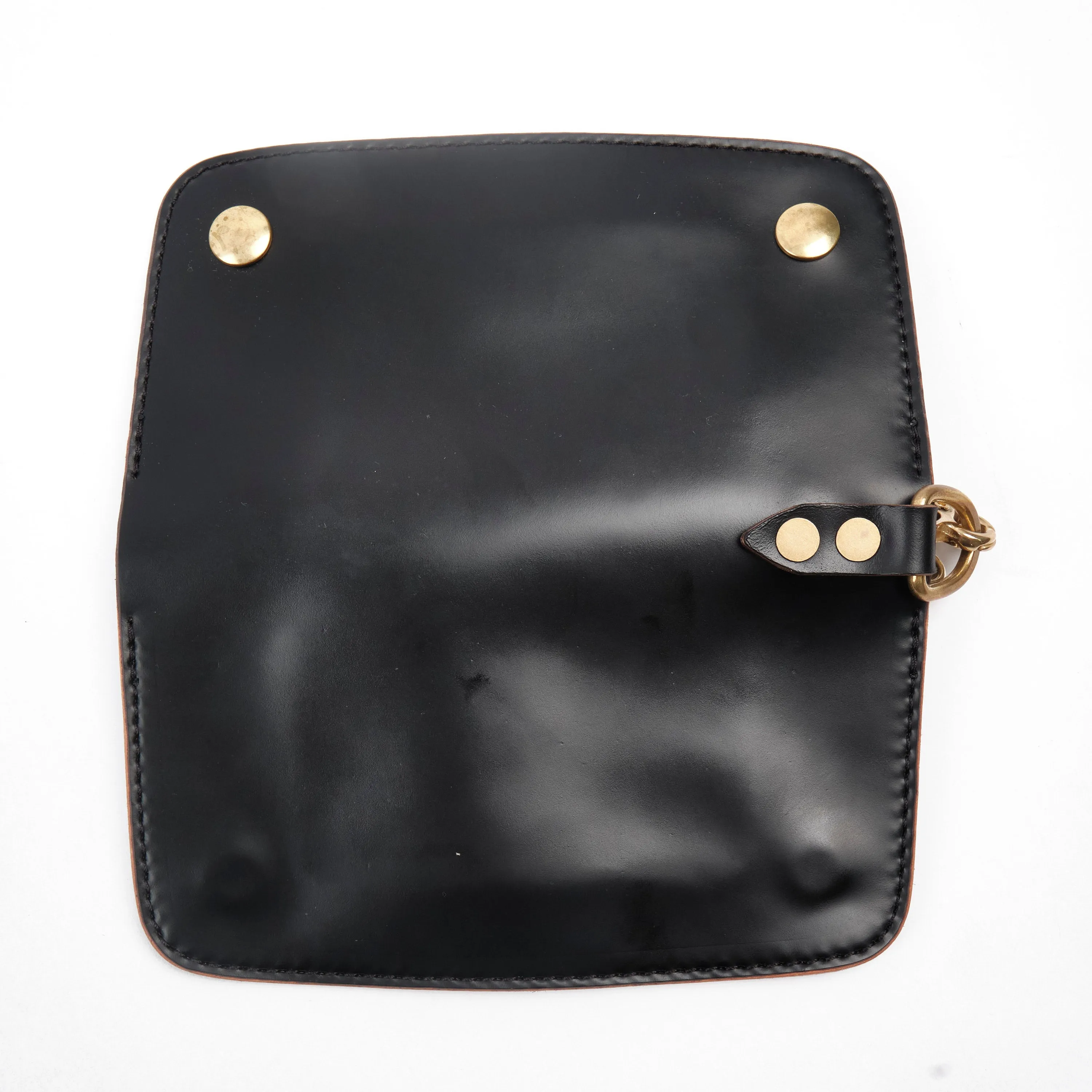 GOLDEN AGE SUPPLY CO. - MARYAM SHELL CORDOVAN NERO - TRUCKER WALLET sold by Freenote Cloth product image thumbnail 4