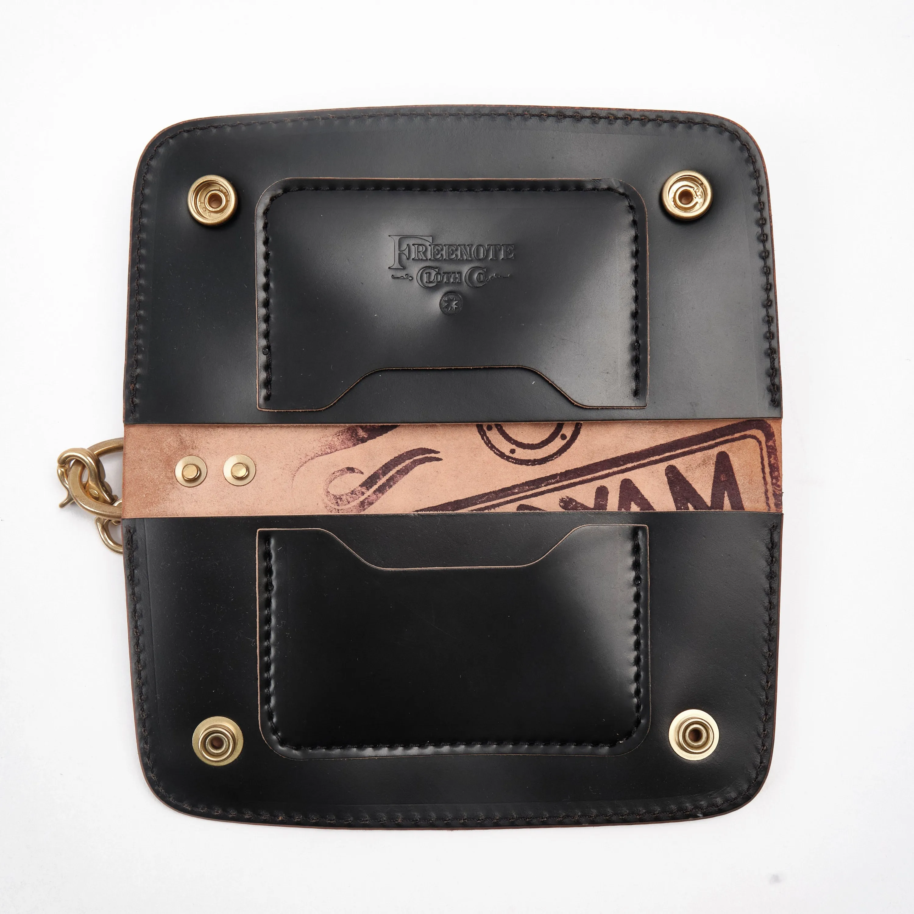 GOLDEN AGE SUPPLY CO. - MARYAM SHELL CORDOVAN NERO - TRUCKER WALLET sold by Freenote Cloth product image thumbnail 2