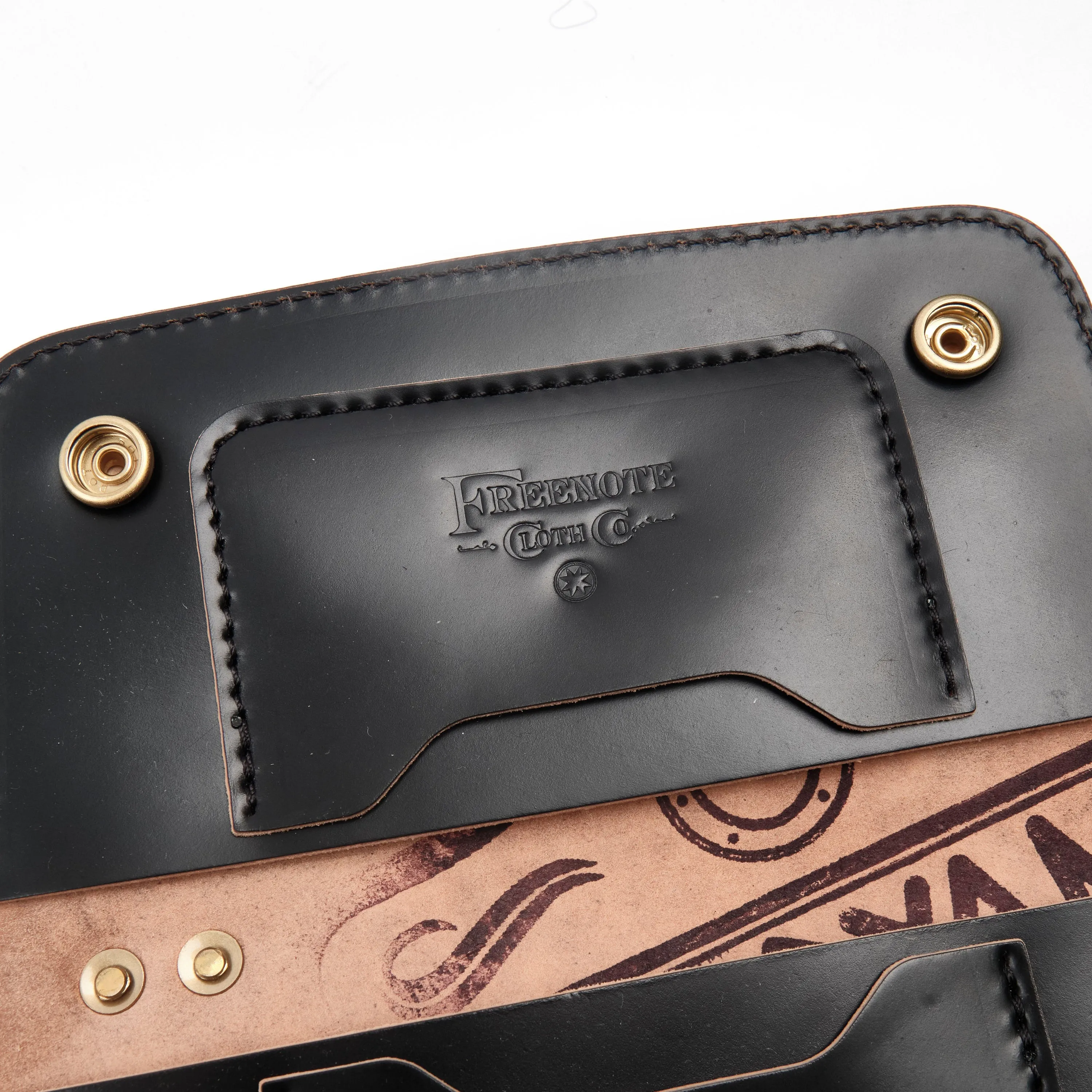 GOLDEN AGE SUPPLY CO. - MARYAM SHELL CORDOVAN NERO - TRUCKER WALLET sold by Freenote Cloth product image thumbnail 3