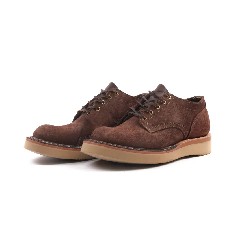 PRE ORDER - FREENOTE CLOTH X WHITE'S BOOTS - 9338 LAST OXFORD - SIEDEL TANNERY BROWN ROUGHOUT sold by Freenote Cloth