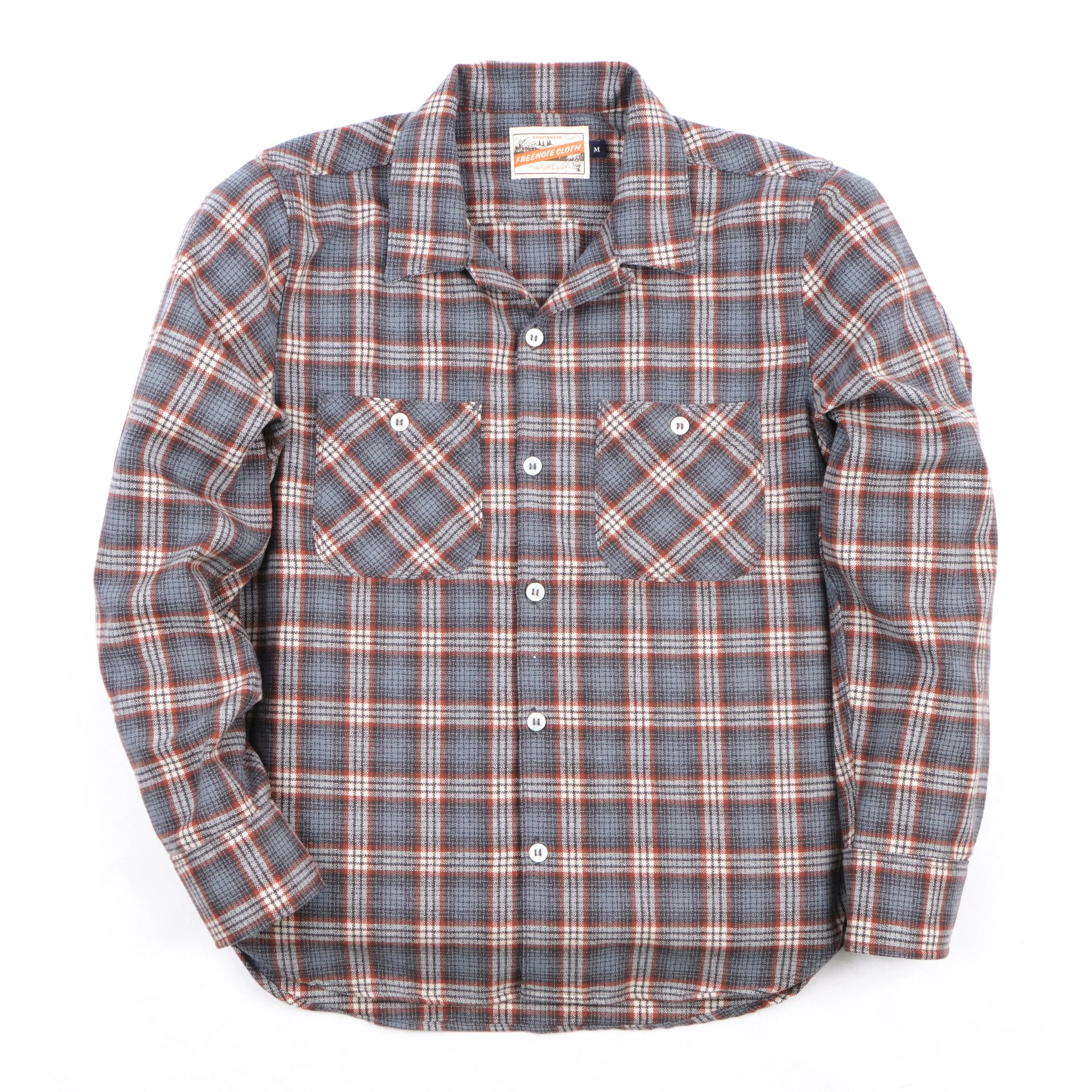 Dayton LS Kodiak Gray Wool sold by Freenote Cloth