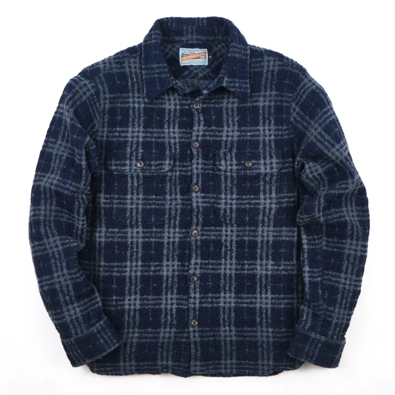 Benson Indigo Plaid sold by Freenote Cloth