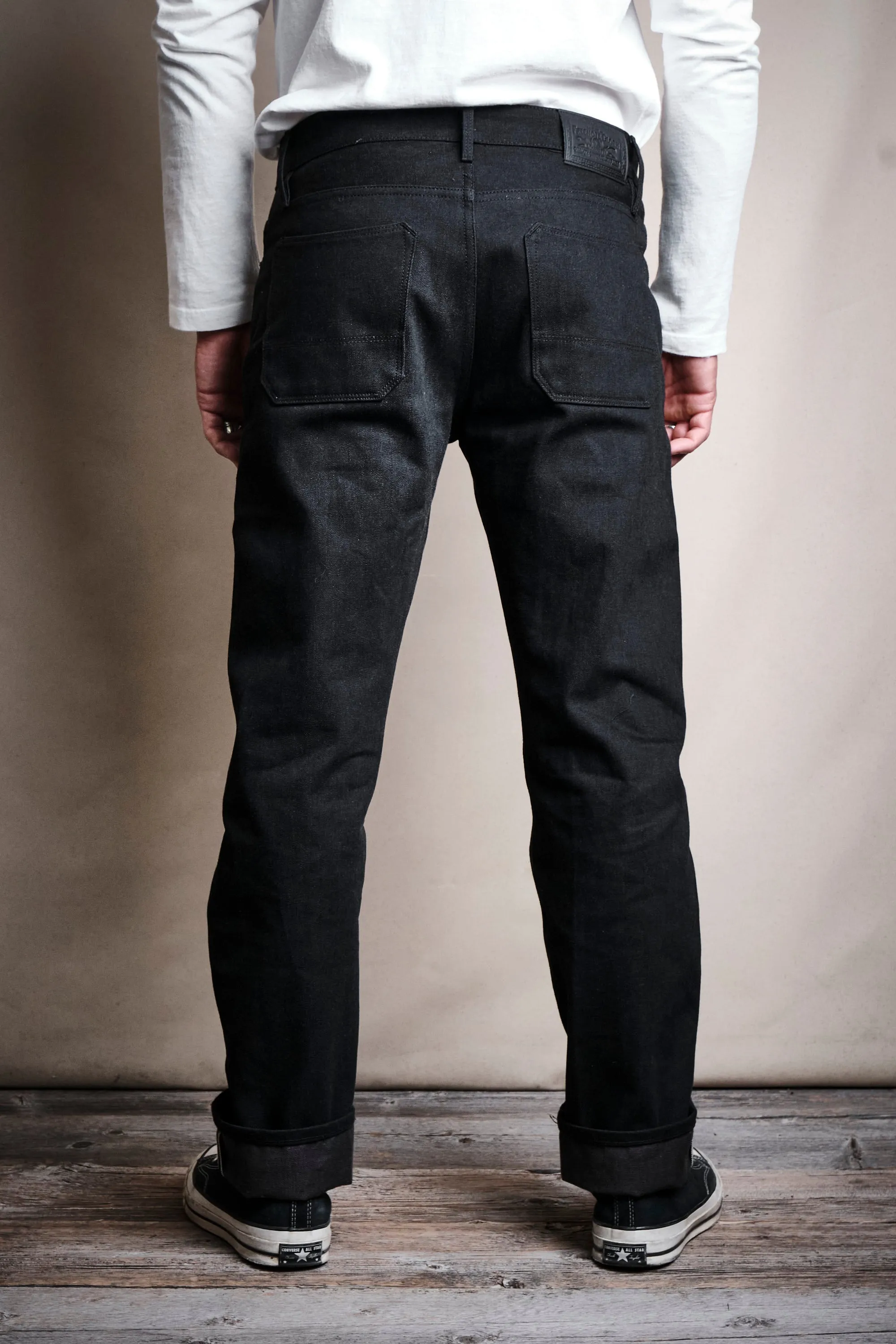 Trabuco Classic Straight 14.25 Ounce Black Grey Denim sold by Freenote Cloth product image thumbnail 5