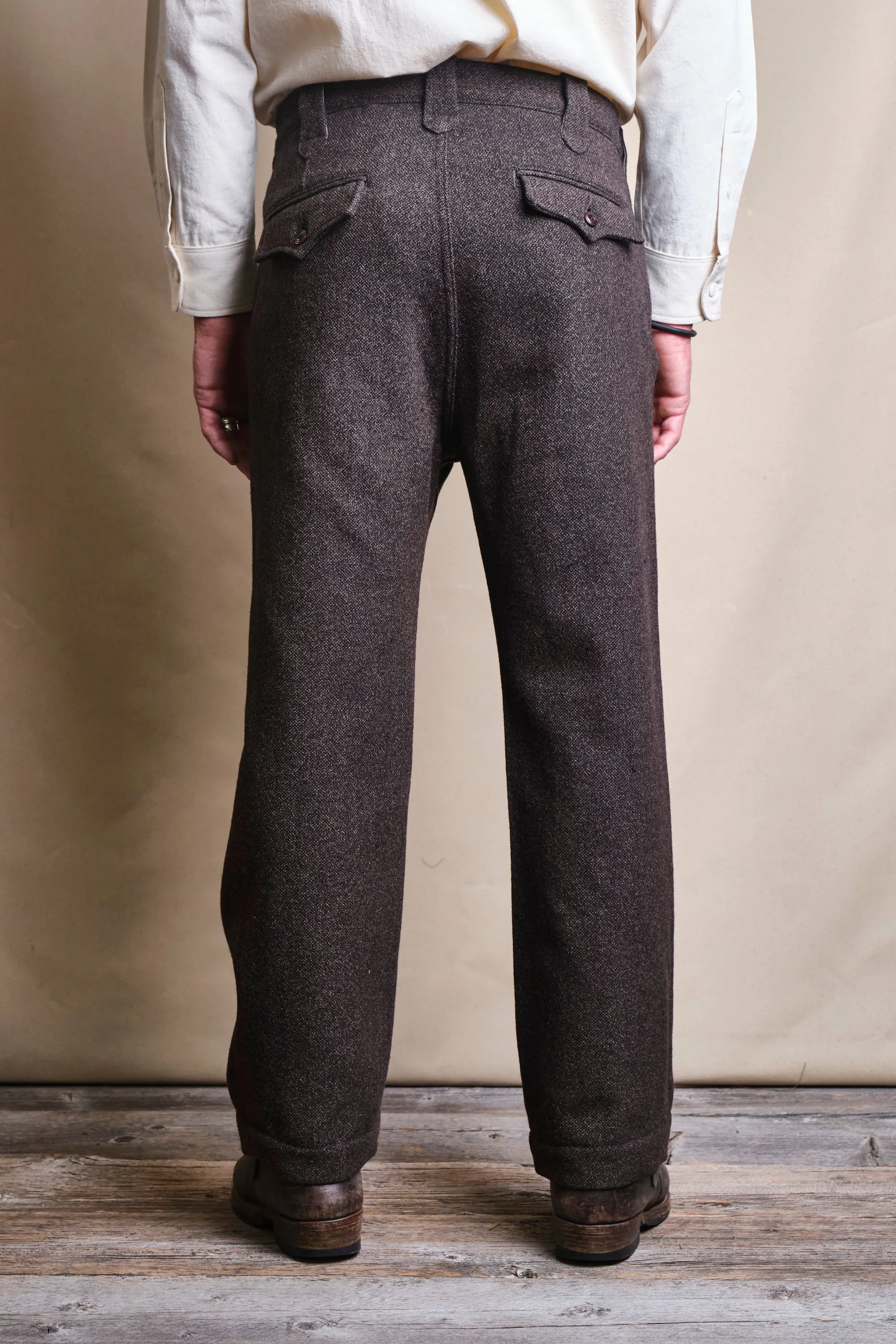 Duster Pant Brown Wool sold by Freenote Cloth product image thumbnail 4