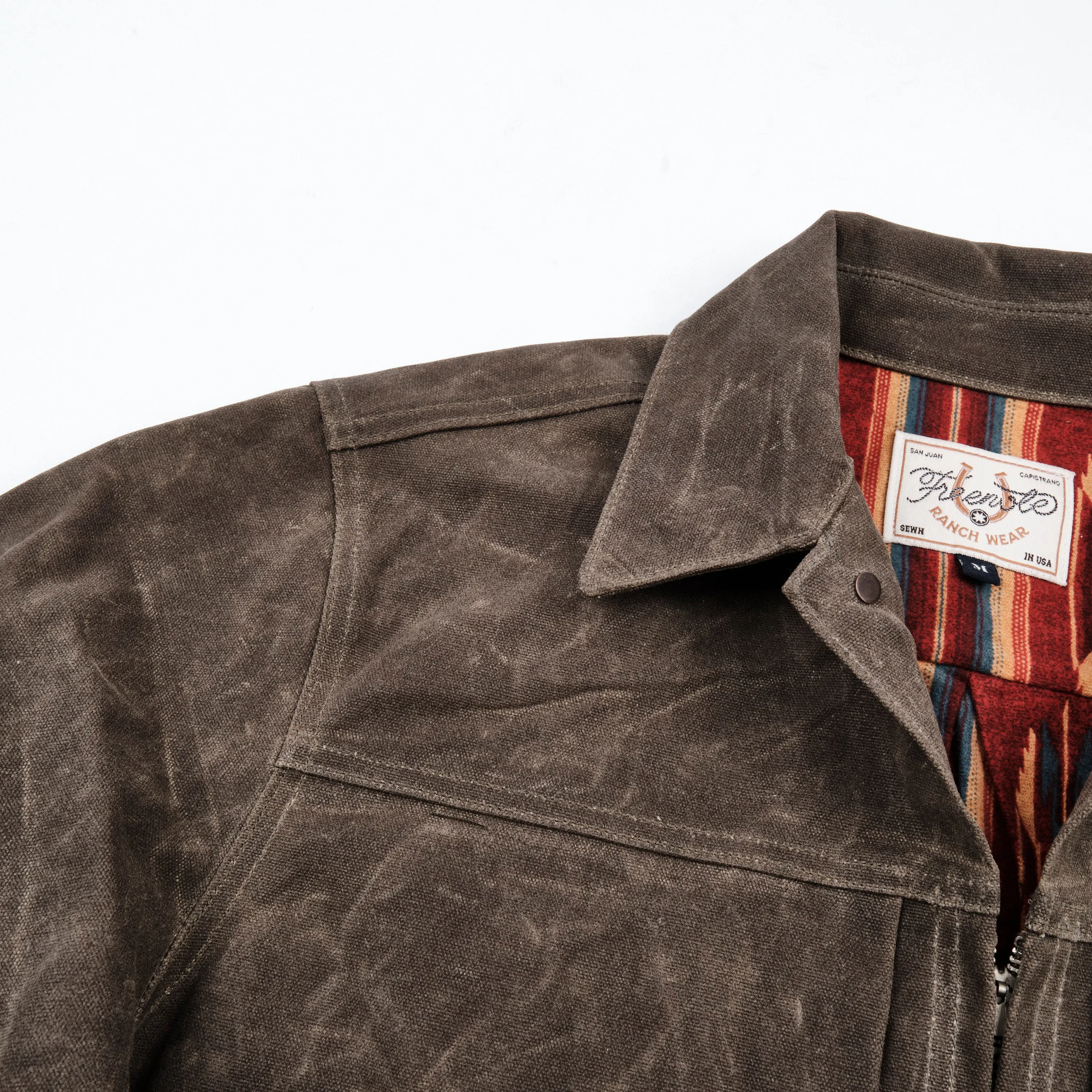 Faro Tobacco Heavy Waxed Canvas Red Southwest sold by Freenote Cloth product image thumbnail 4