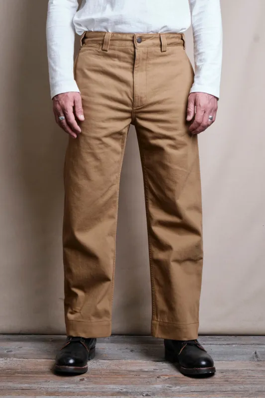Shifter Pant 11 Ounce Light Brown made by Freenote Cloth