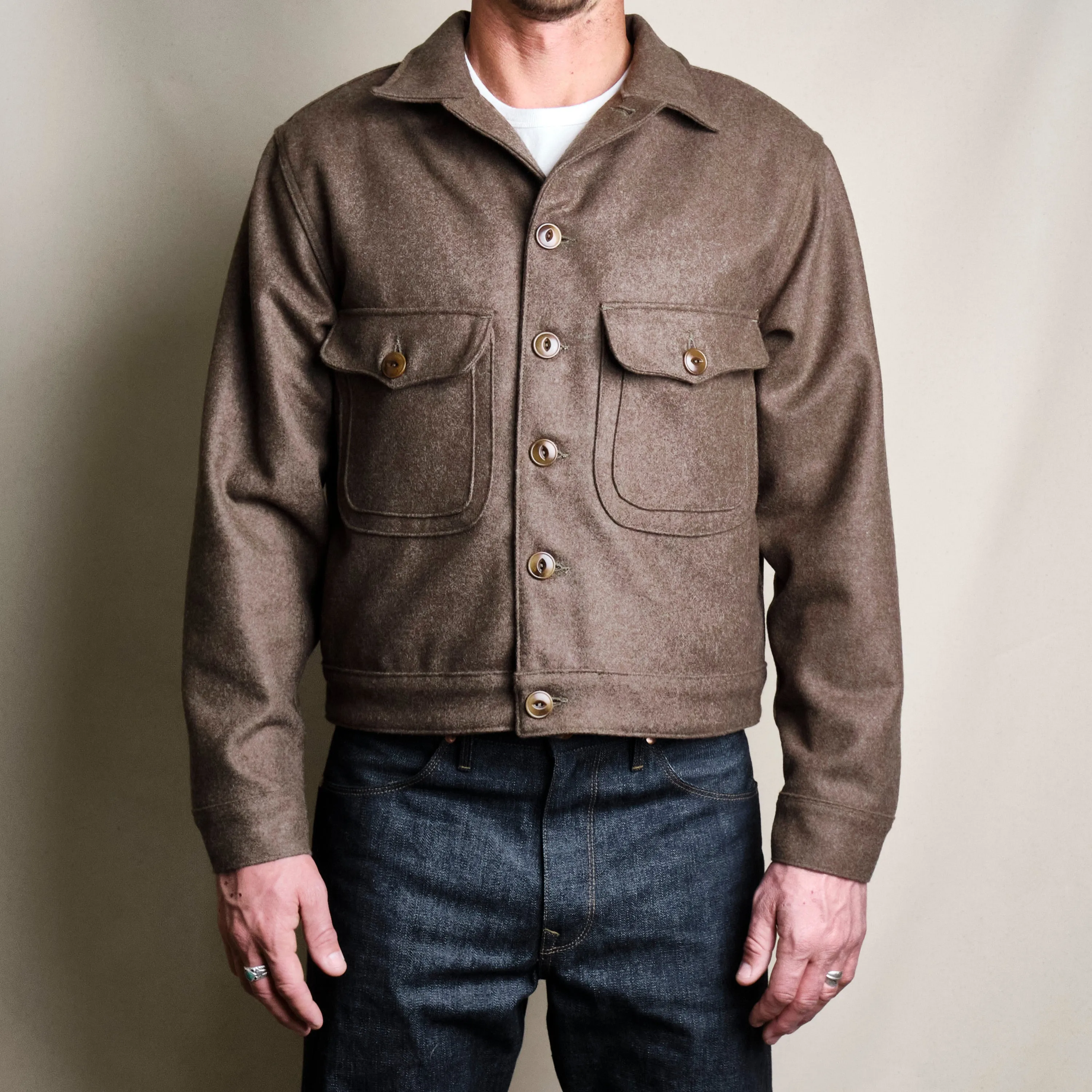 Grafton Jacket Brown Wool sold by Freenote Cloth product image thumbnail 2