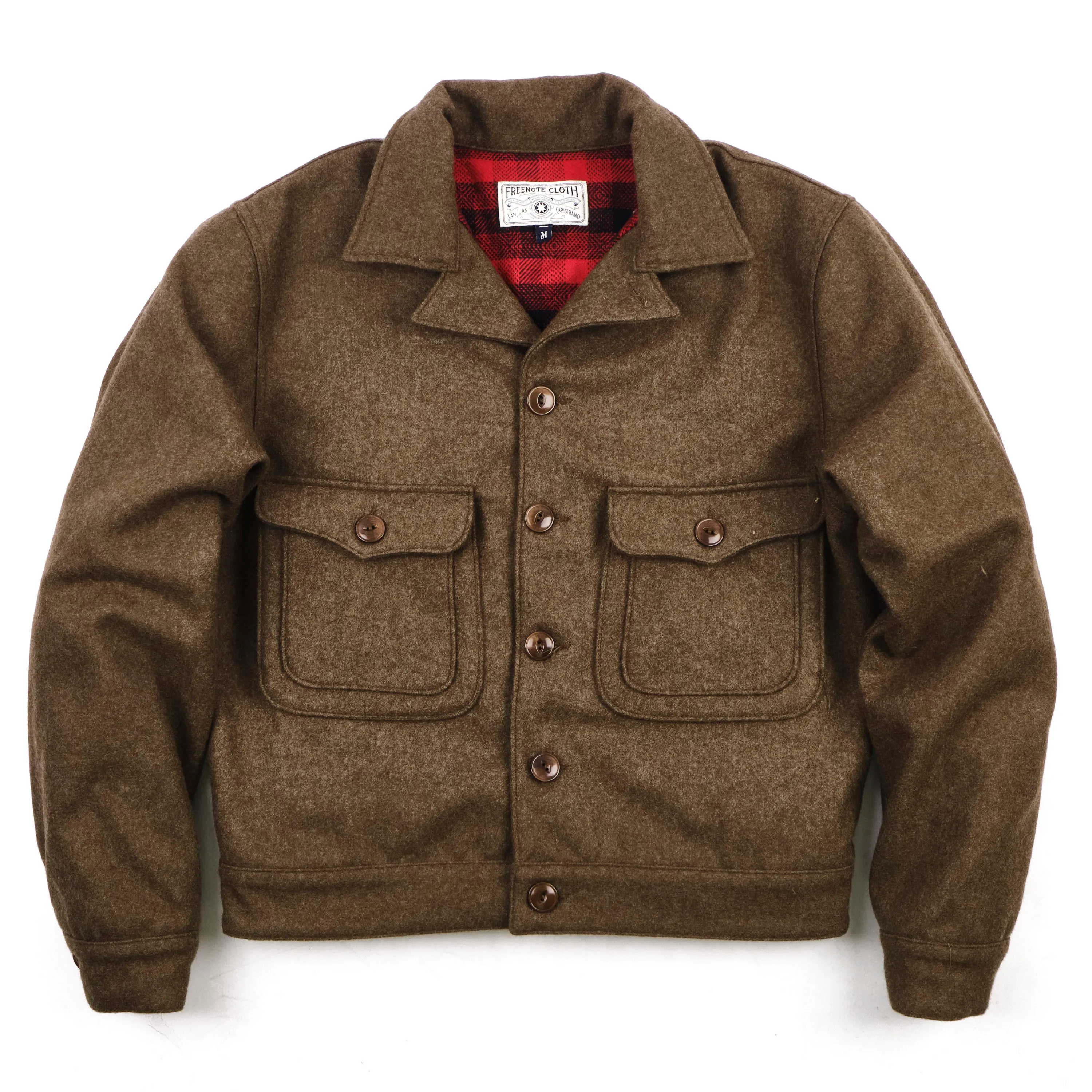 Grafton Jacket Brown Wool sold by Freenote Cloth