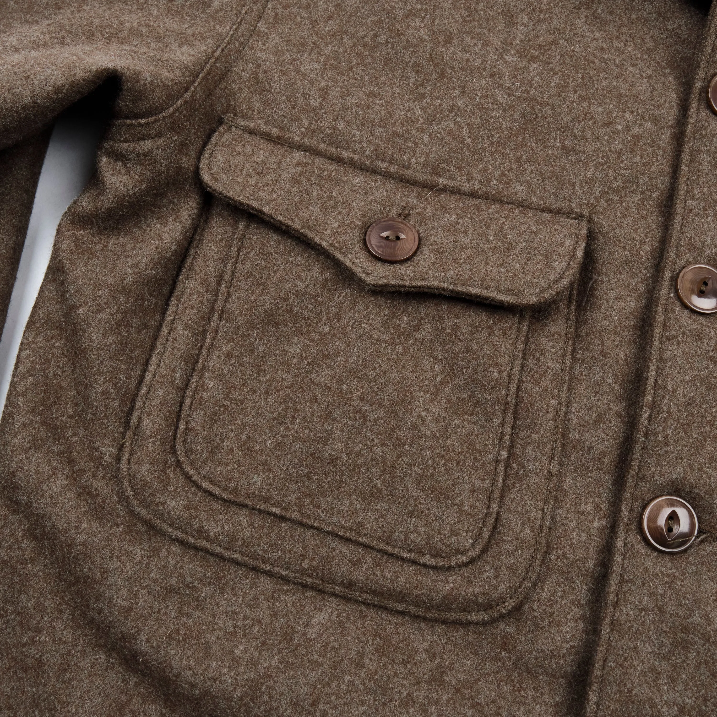 Grafton Jacket Brown Wool sold by Freenote Cloth product image thumbnail 4