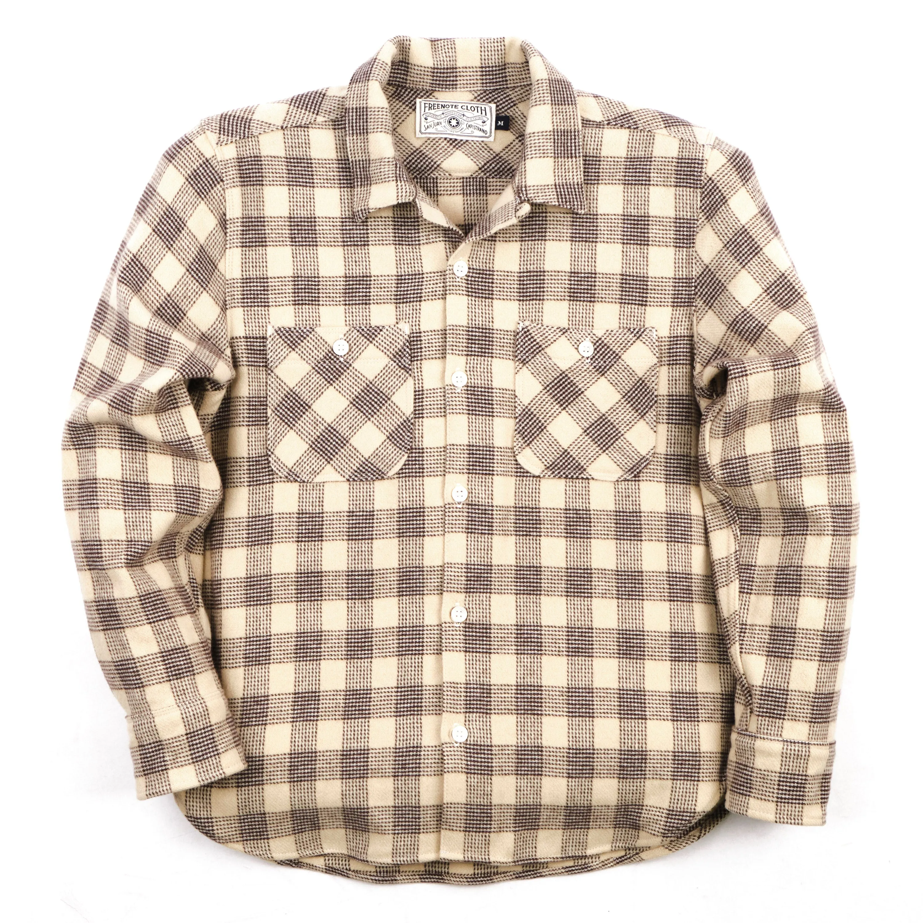 Dayton LS Tumbleweed Plaid sold by Freenote Cloth