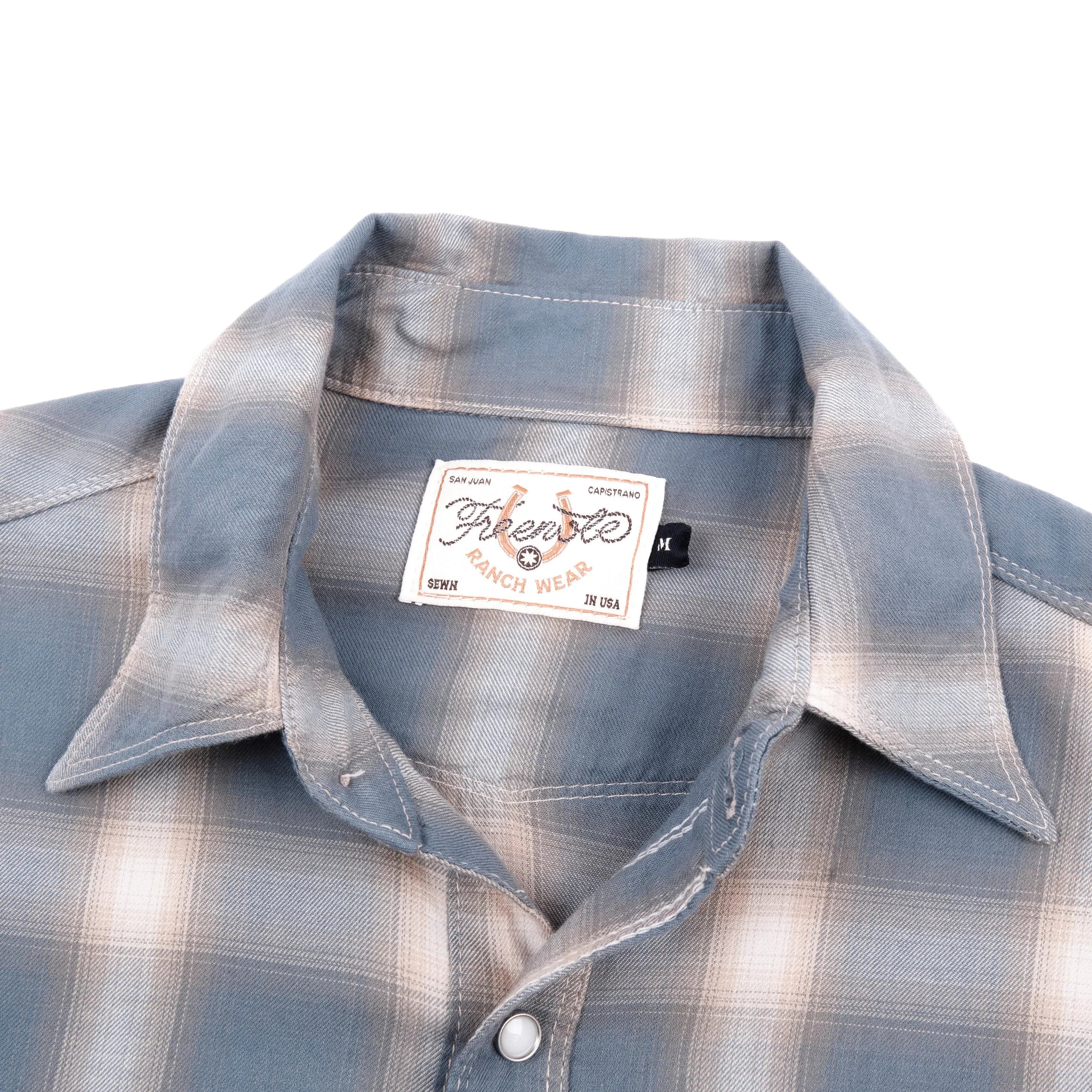 Bodie Clear Blue Plaid sold by Freenote Cloth product image thumbnail 3