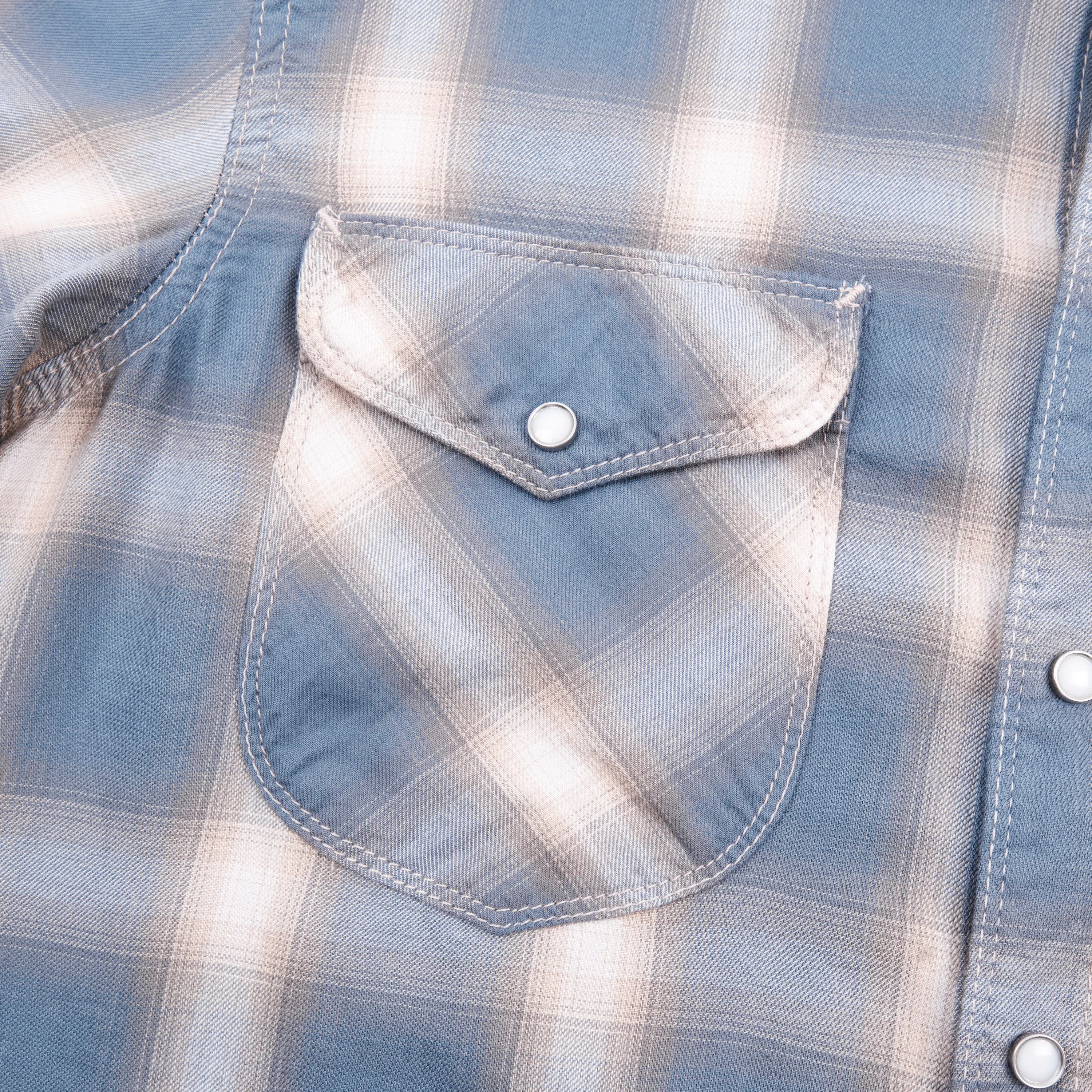 Bodie Clear Blue Plaid sold by Freenote Cloth product image thumbnail 4