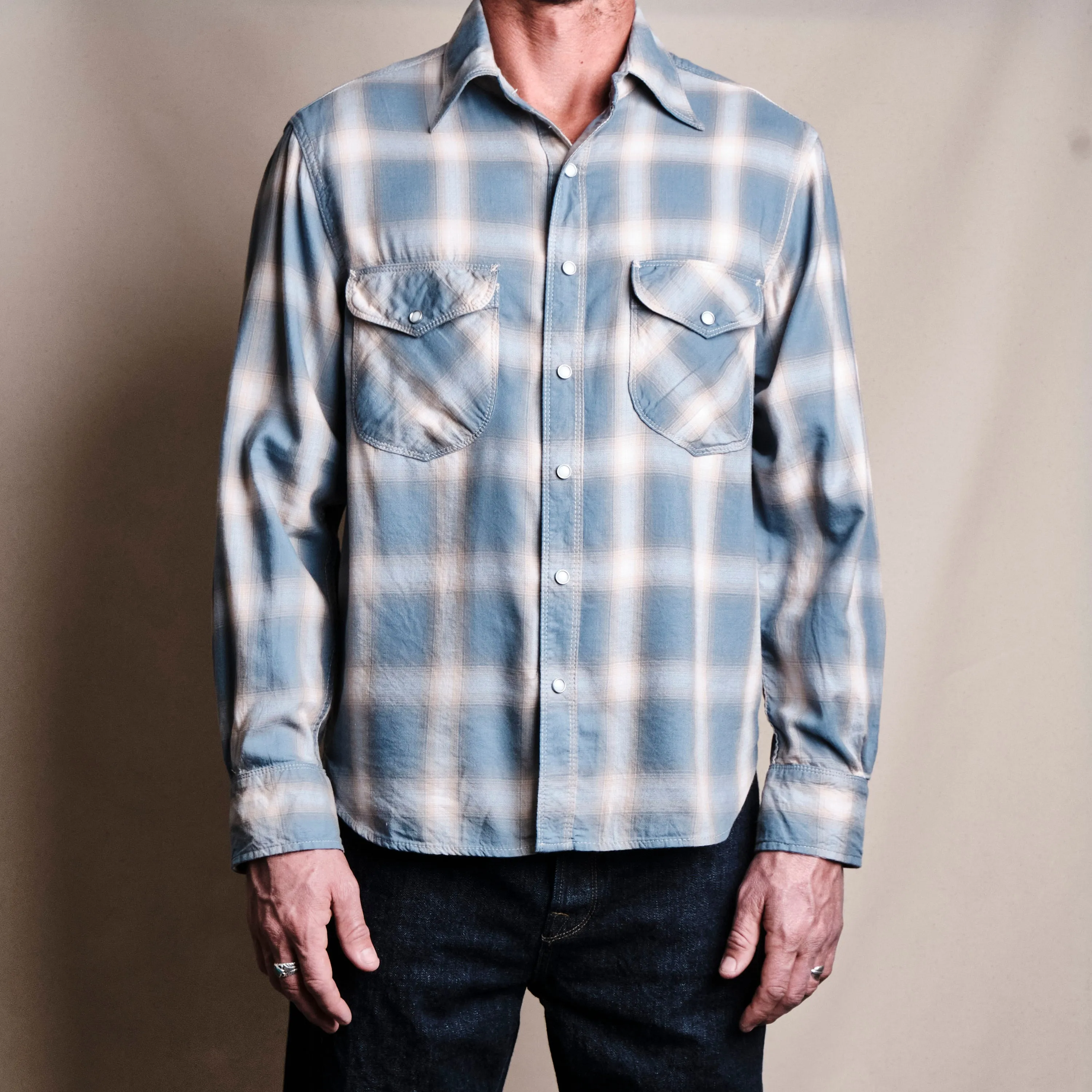 Bodie Clear Blue Plaid sold by Freenote Cloth product image thumbnail 2