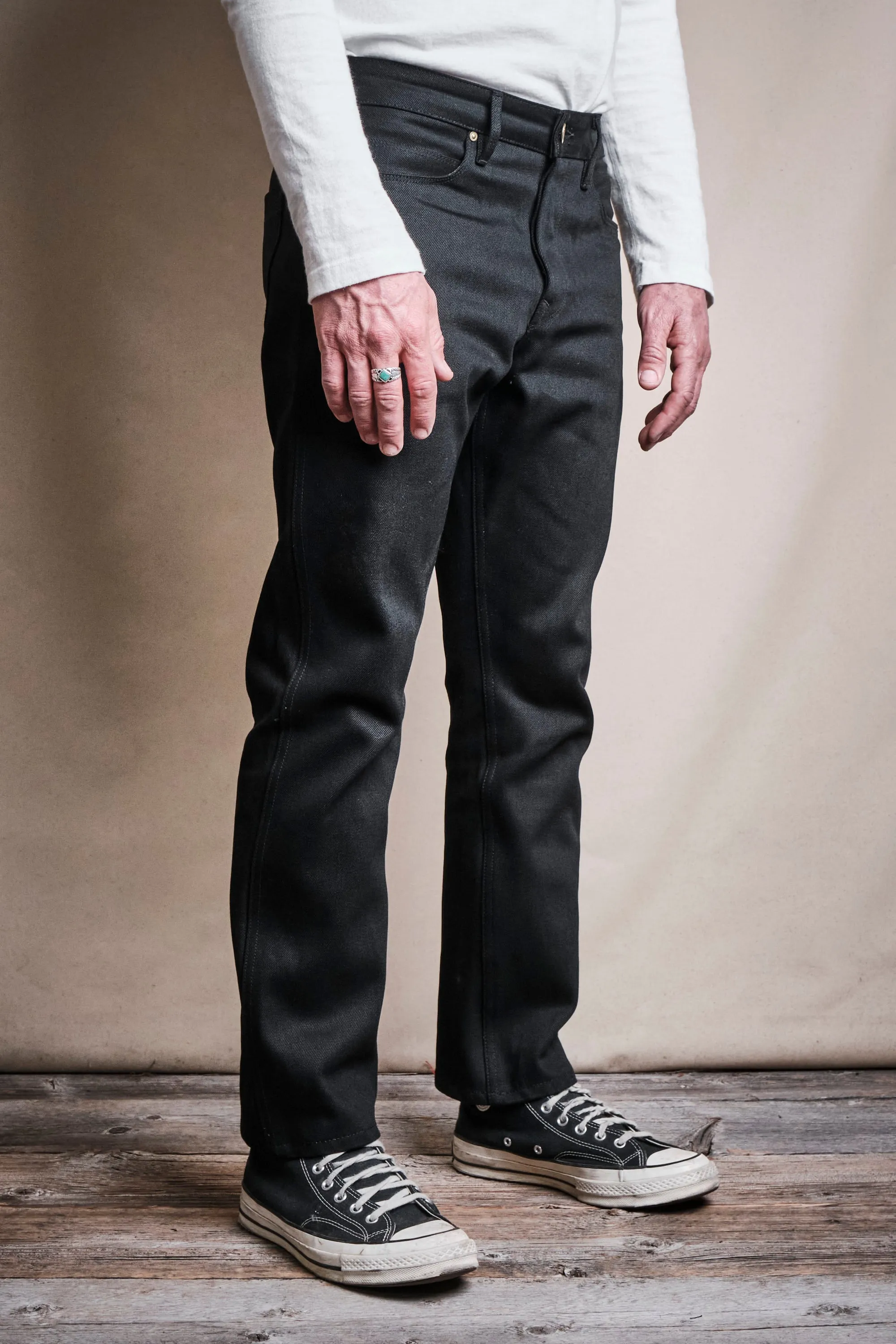 Rios 15.75 Ounce Black Denim sold by Freenote Cloth product image thumbnail 3