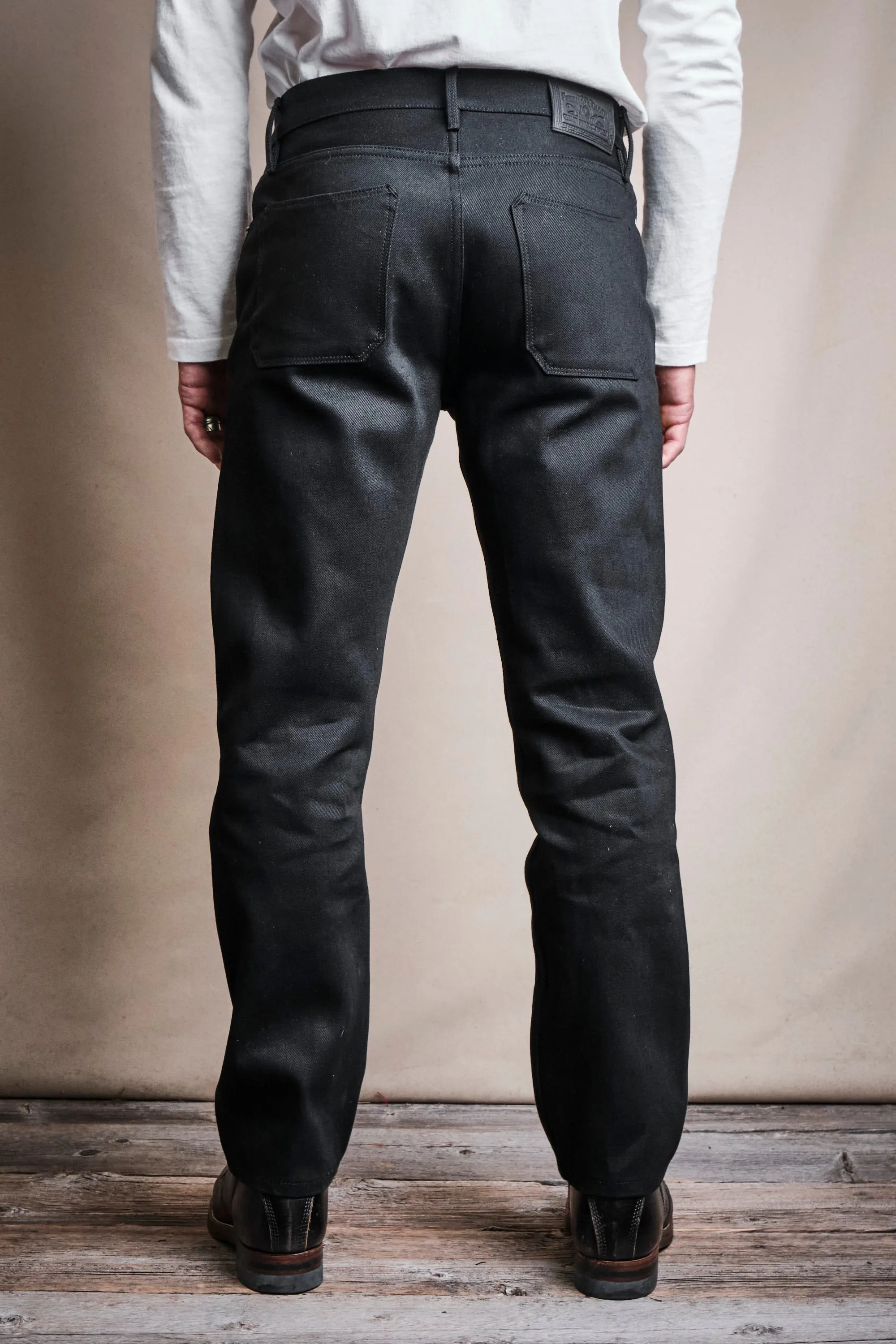 Portola Classic Taper 15.75 Ounce Black Denim sold by Freenote Cloth product image thumbnail 5