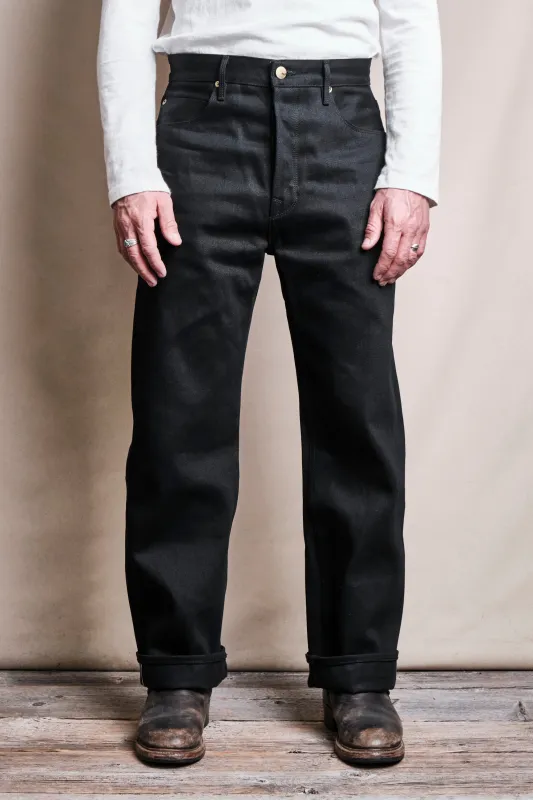 Modesto 15.75 Ounce Black Denim sold by Freenote Cloth