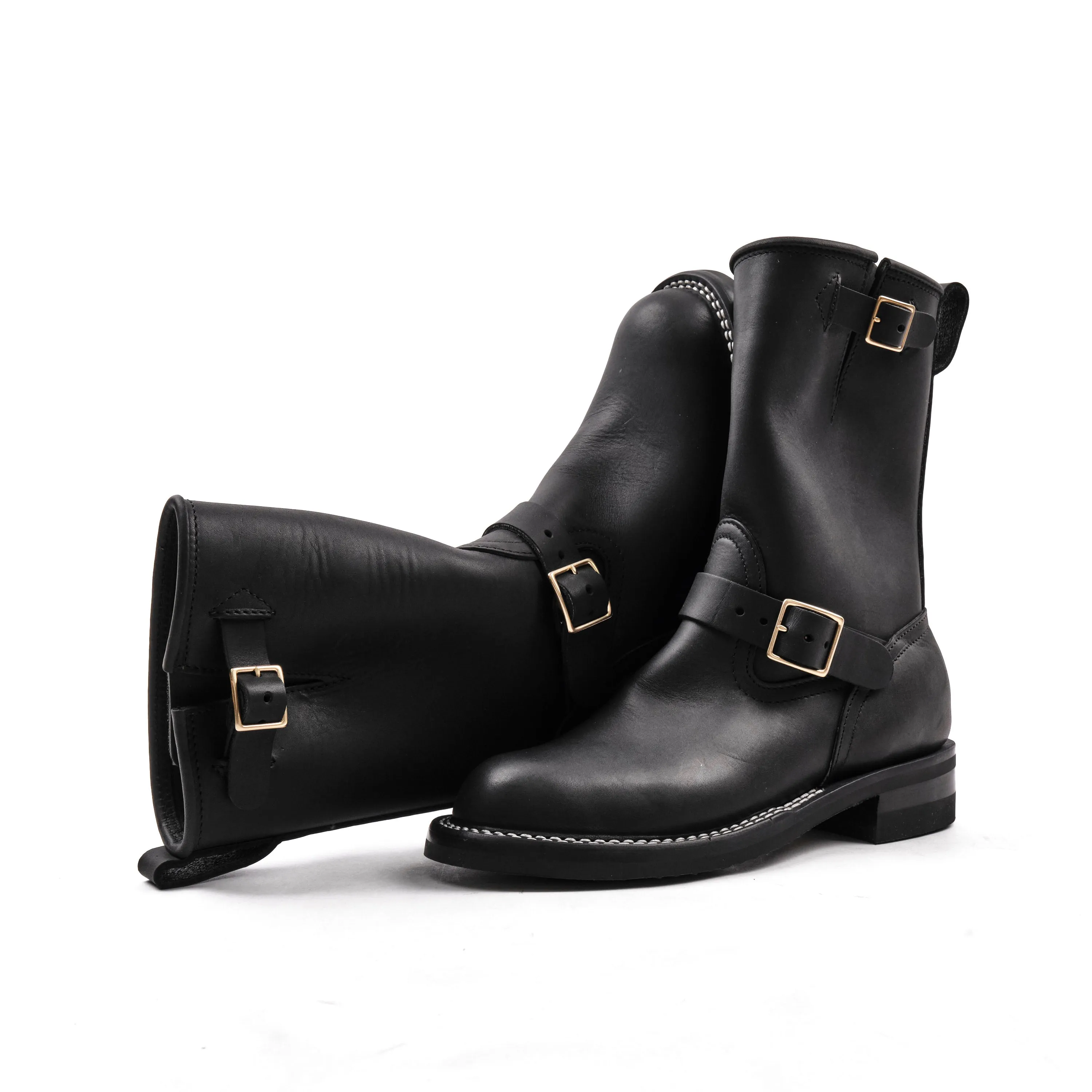 NICKS BOOTS - THE BRAKEMAN ENGINEER - HORWEEN SPOKANE BLACK sold by Freenote Cloth product image thumbnail 2