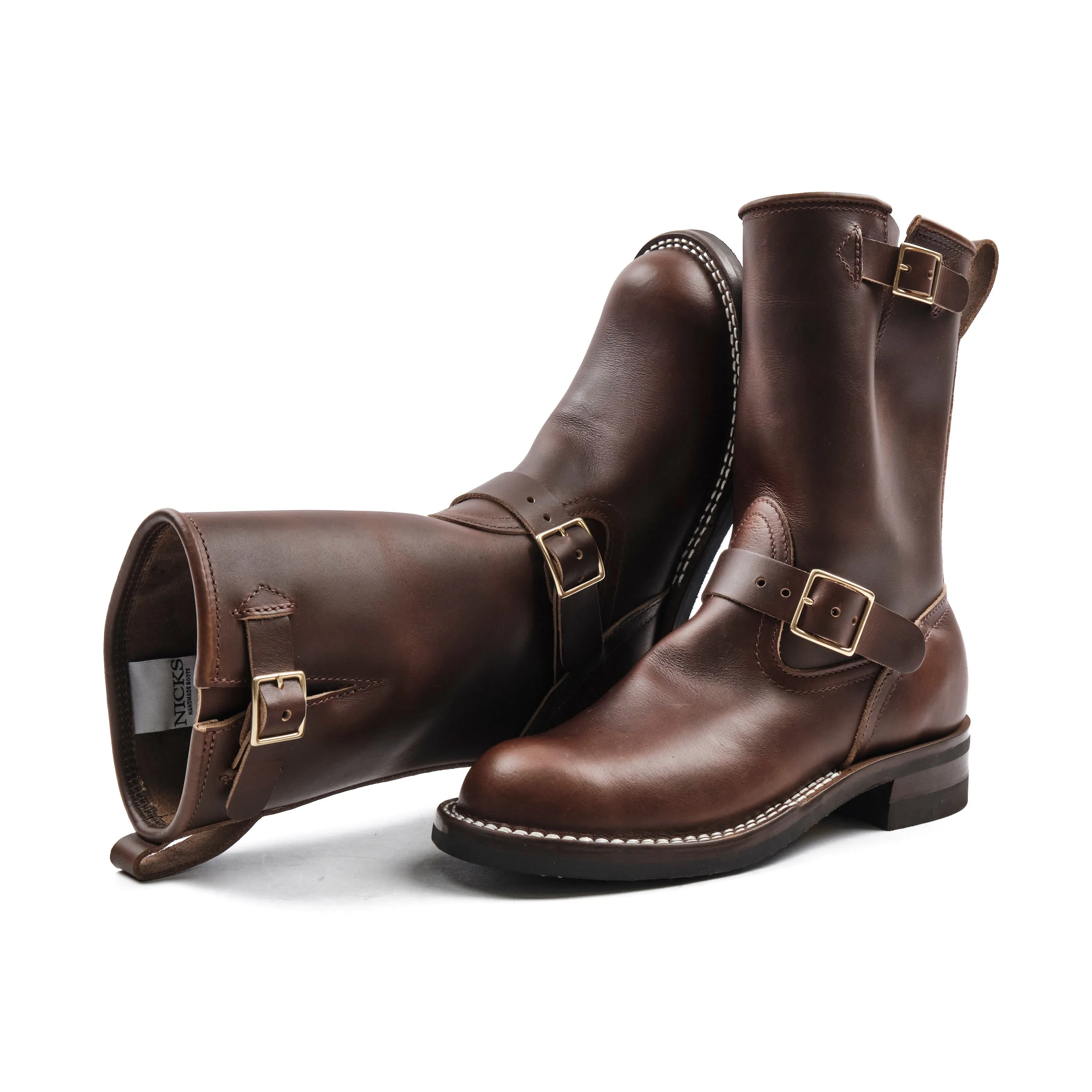 NICKS BOOTS - THE BRAKEMAN ENGINEER - HORWEEN SHACKLETON COGNAC sold by Freenote Cloth product image thumbnail 2