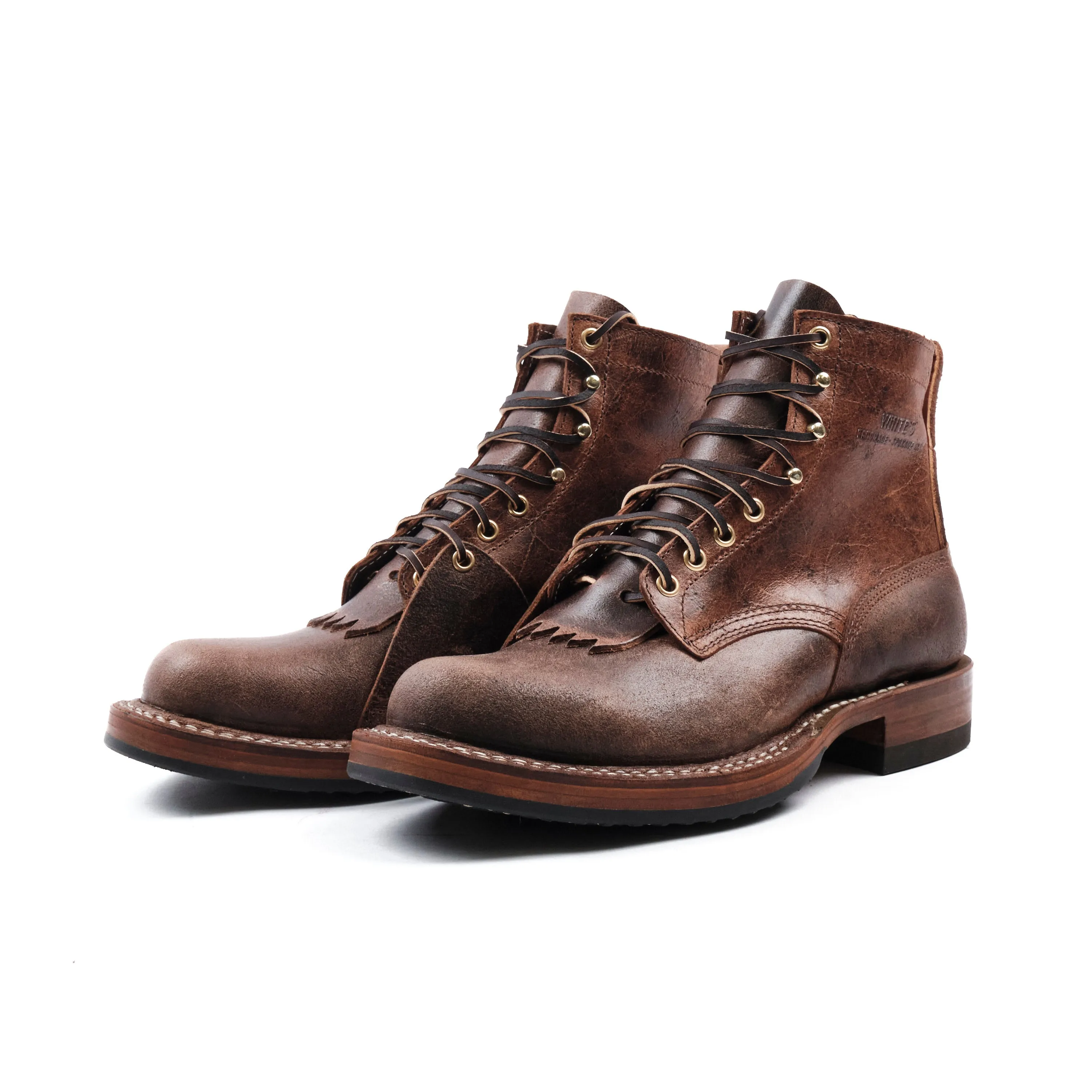 FREENOTE CLOTH X WHITE'S BOOTS - 55 LAST CRUISER BOOT - C.F. STEAD CRAZY COW sold by Freenote Cloth