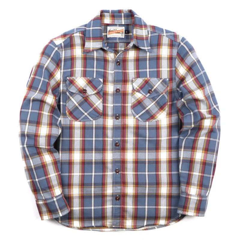 Wells River Blue Plaid made by Freenote Cloth