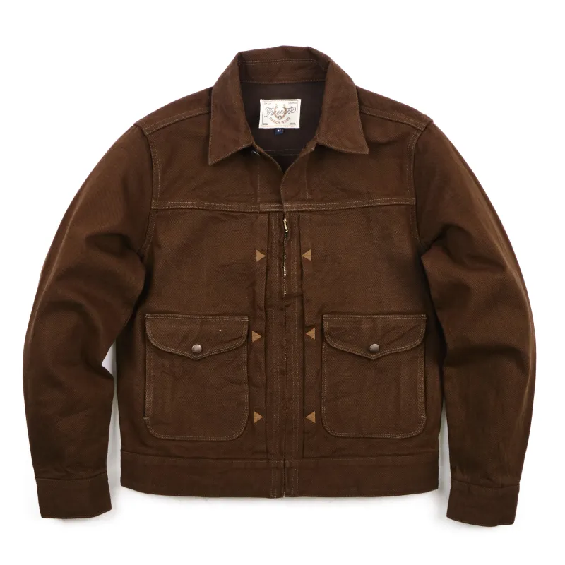 Faro Jacket Brown Denim sold by Freenote Cloth