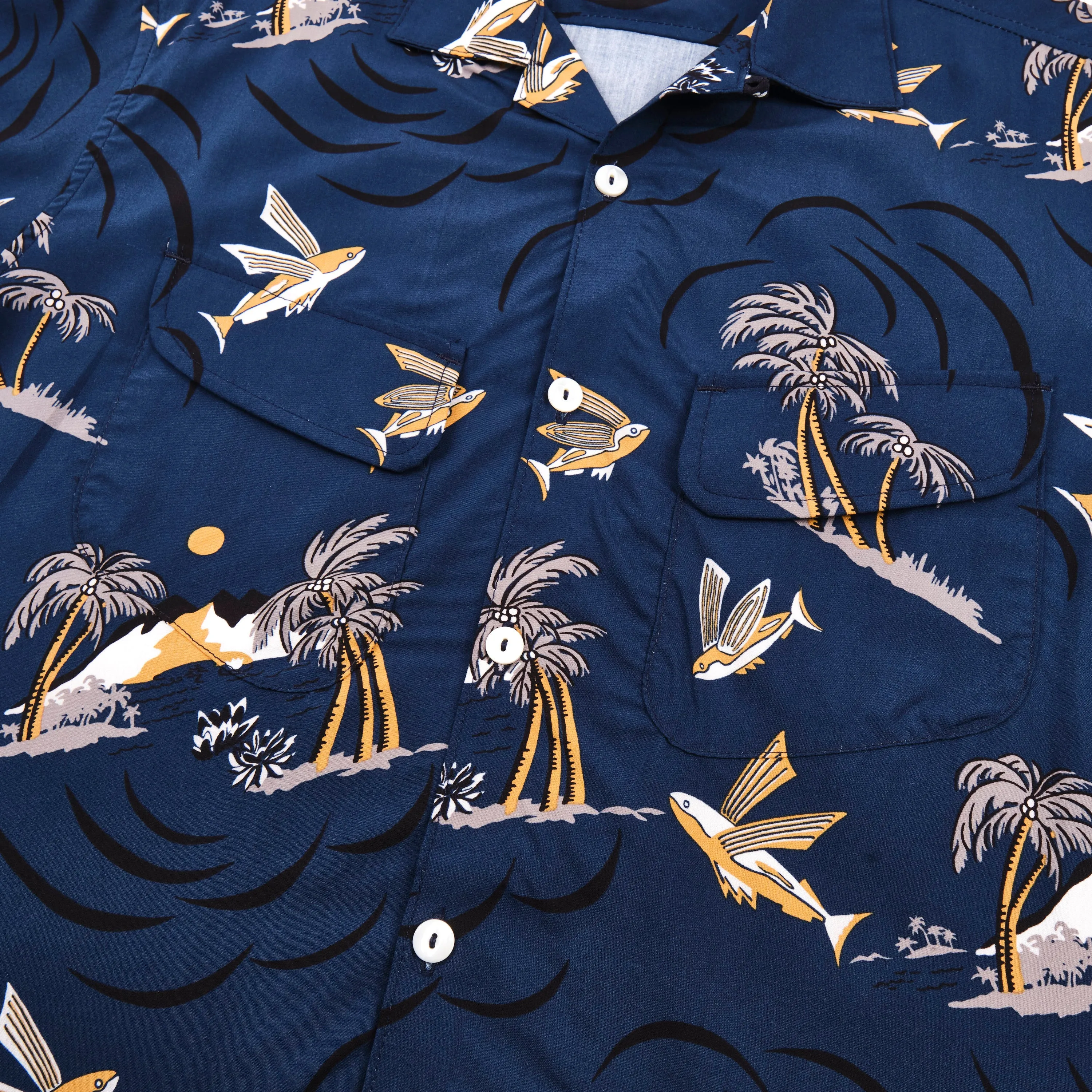 Dean Double Pocket Navy Flying Fish sold by Freenote Cloth product image thumbnail 5