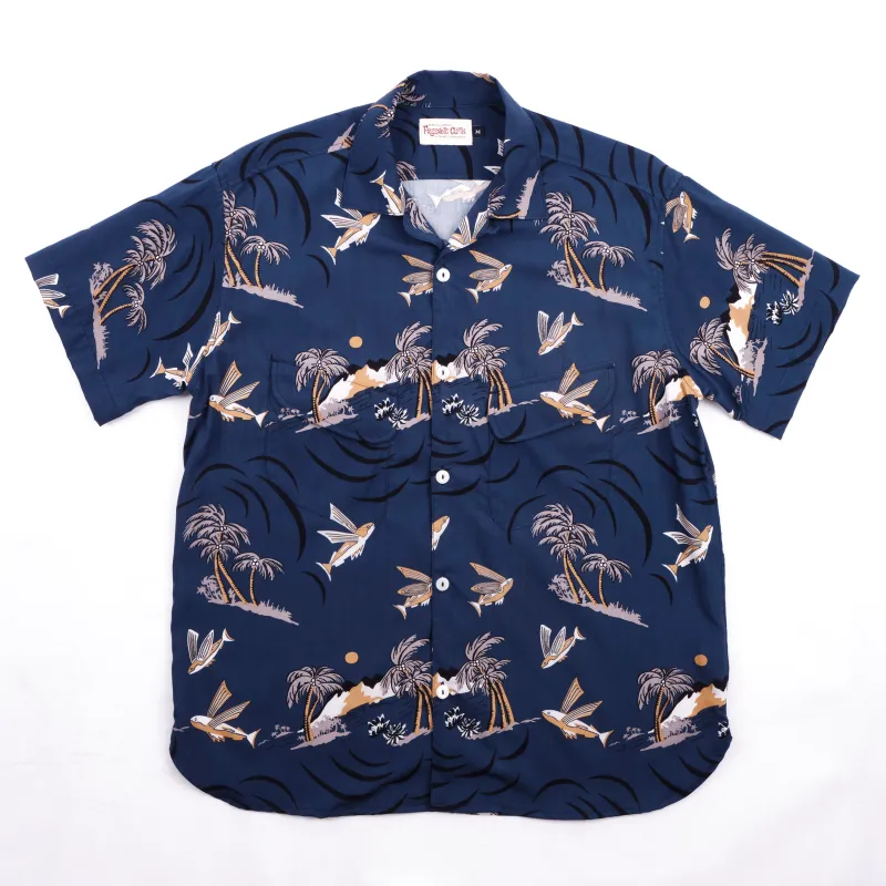 Dean Double Pocket Navy Flying Fish made by Freenote Cloth