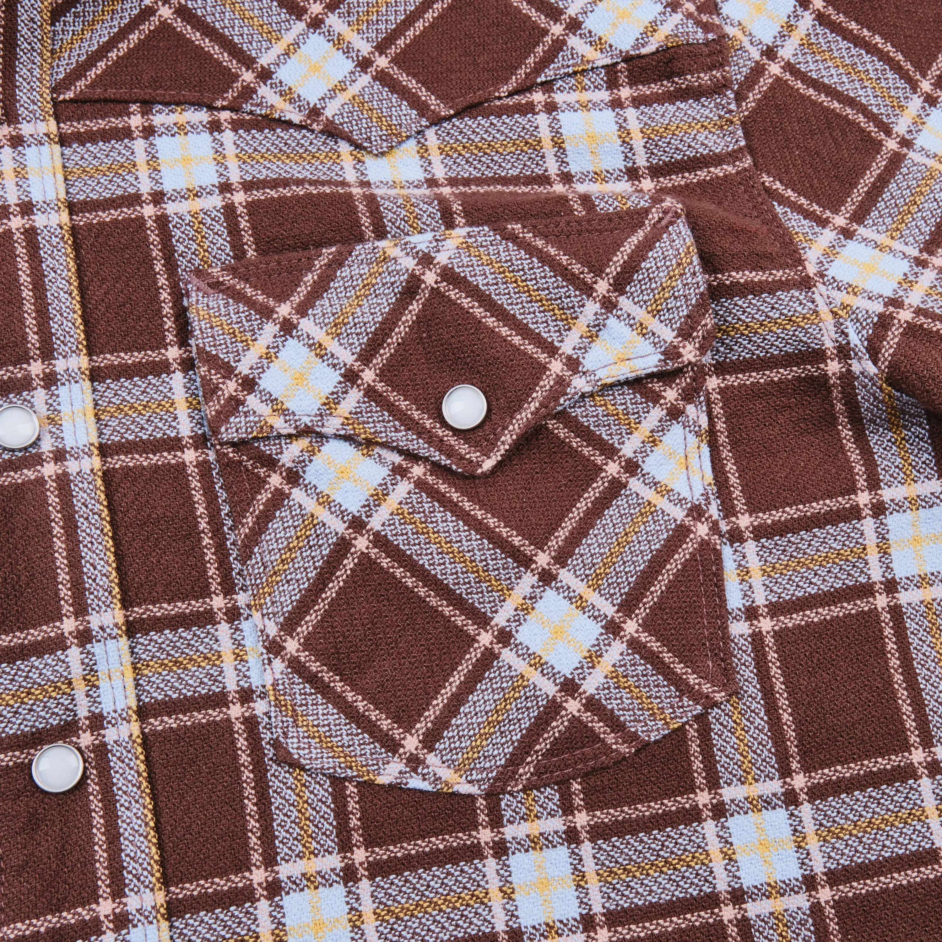 Western Scout Brown Plaid sold by Freenote Cloth product image thumbnail 4