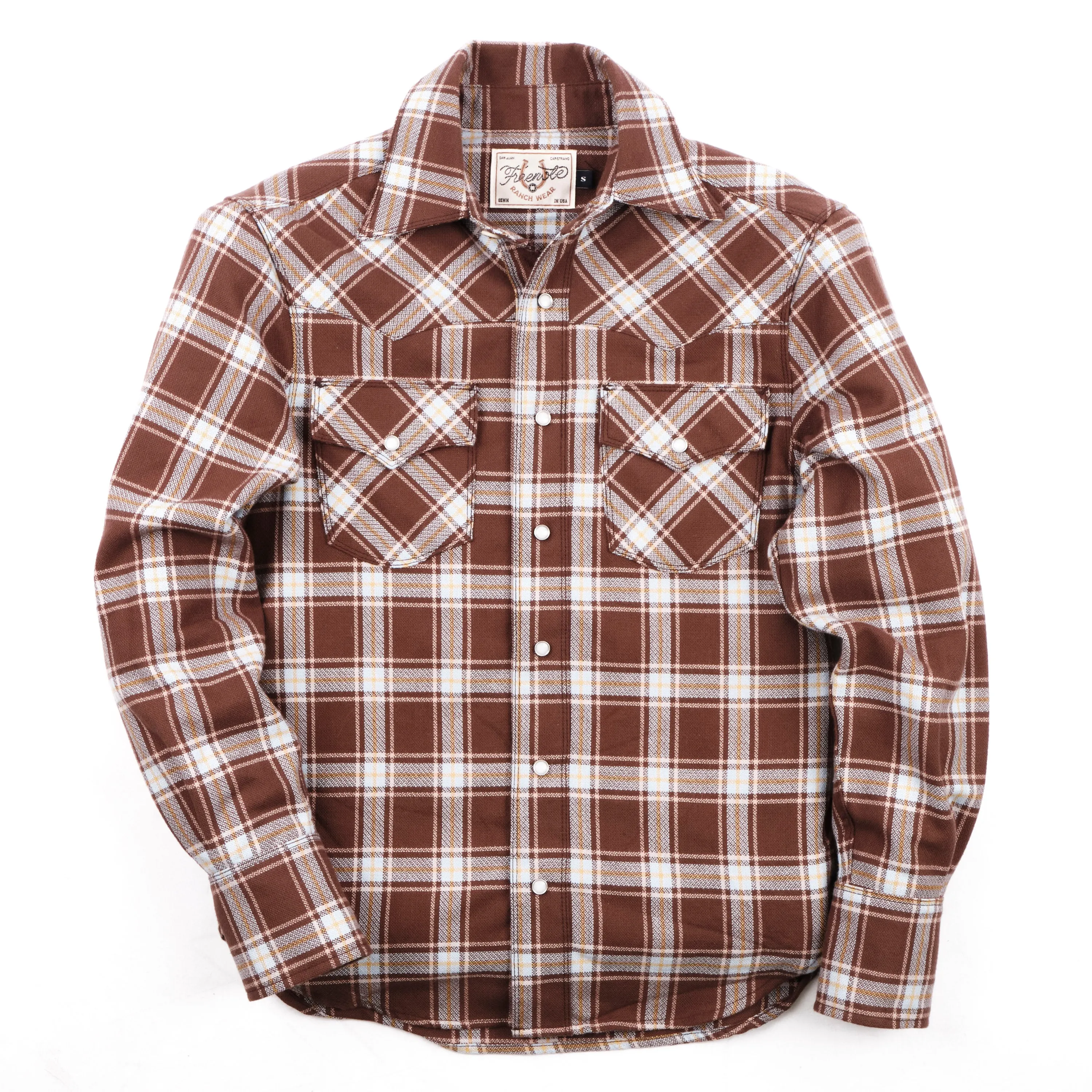 Western Scout Brown Plaid sold by Freenote Cloth