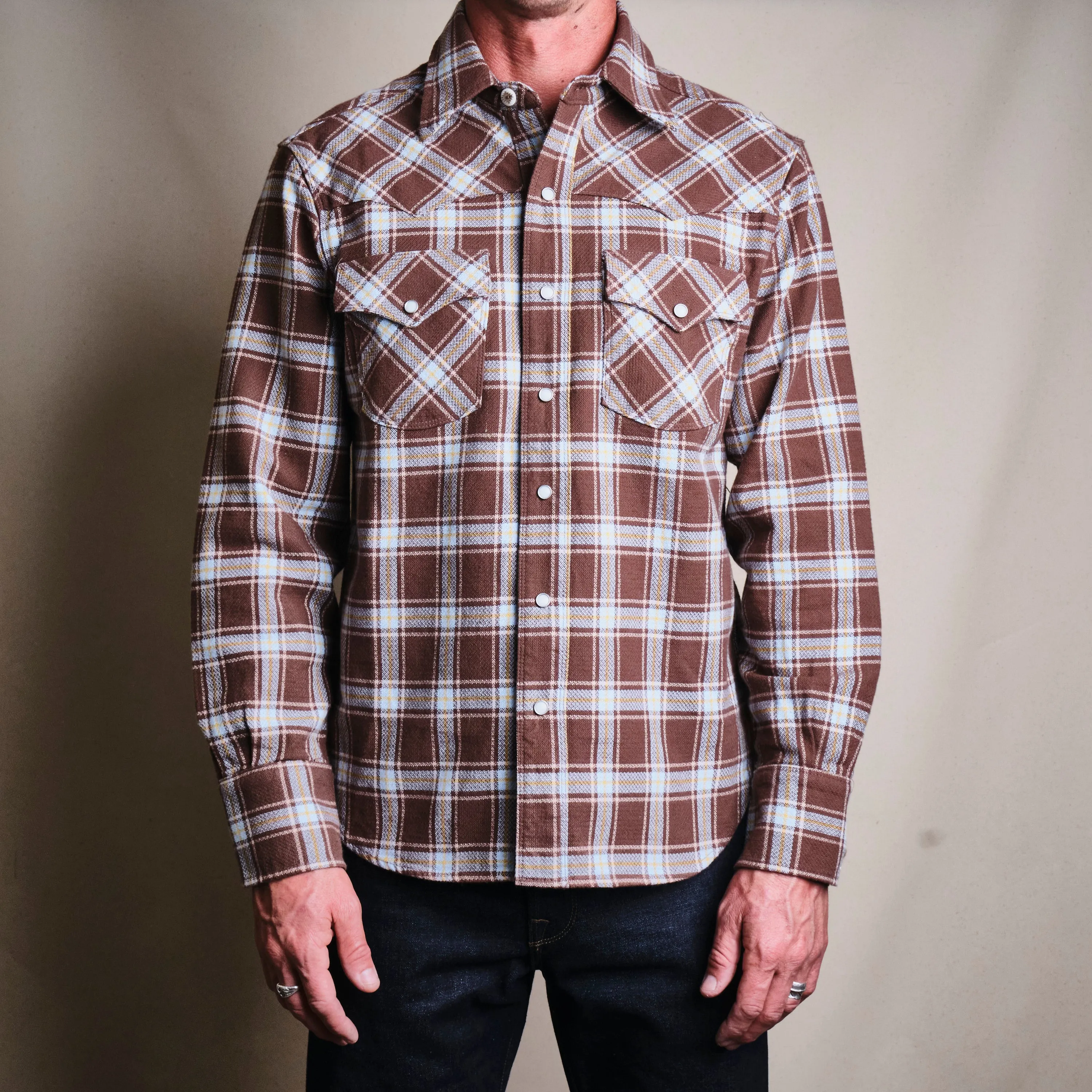 Western Scout Brown Plaid sold by Freenote Cloth product image thumbnail 2