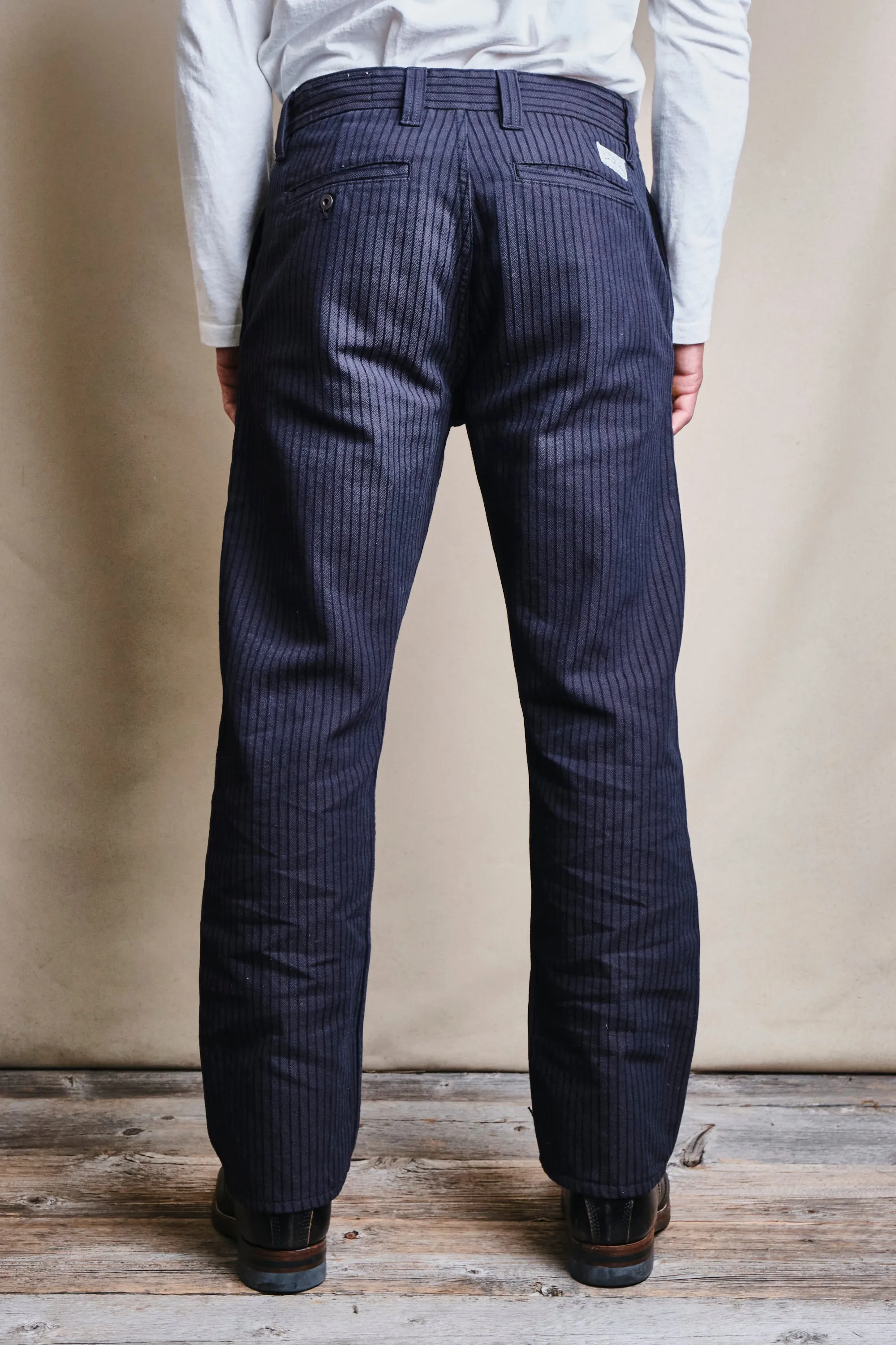 Deck Pant Indigo Herringbone Dobby sold by Freenote Cloth product image thumbnail 4