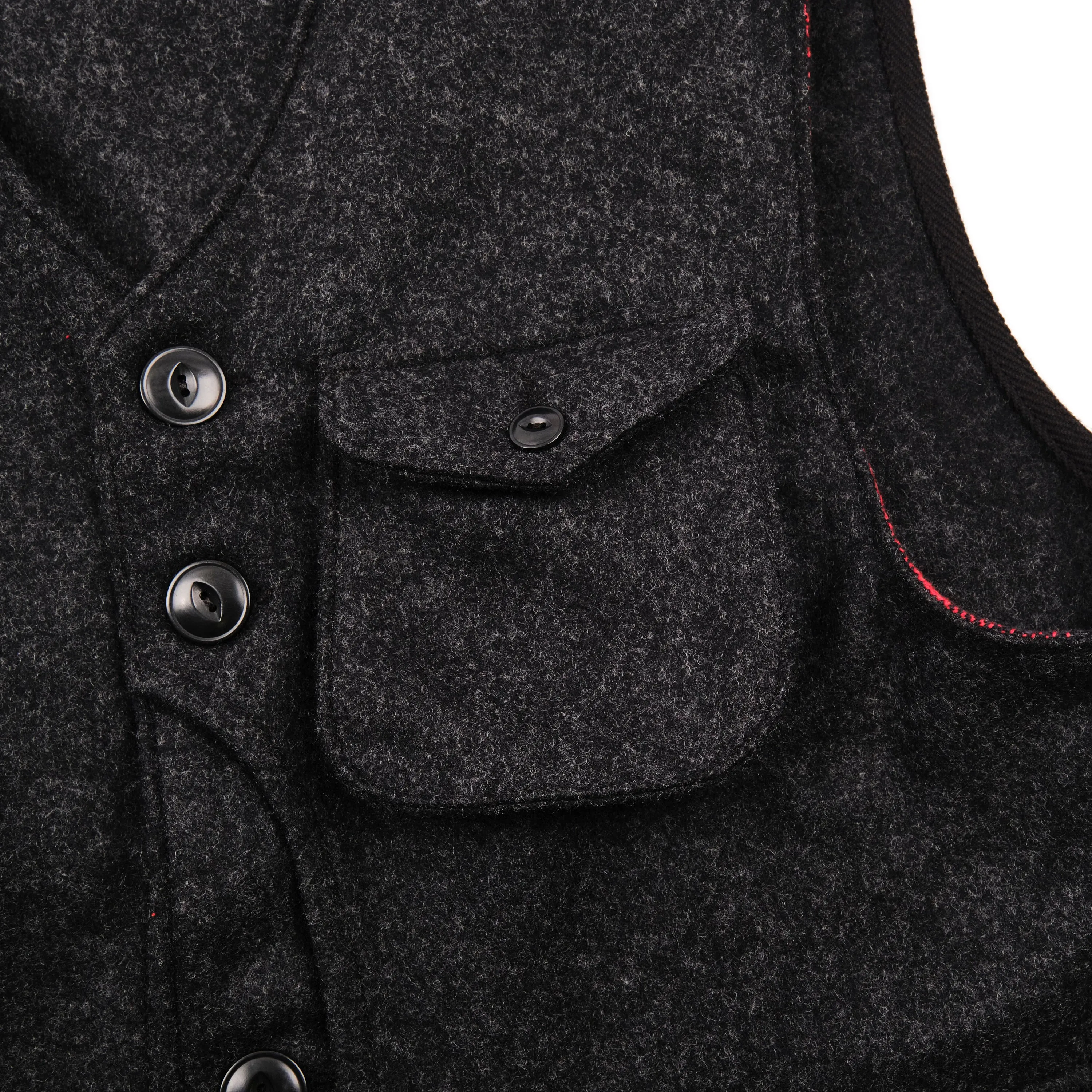 Keynot Black Wool Hunting Vest sold by Freenote Cloth product image thumbnail 5